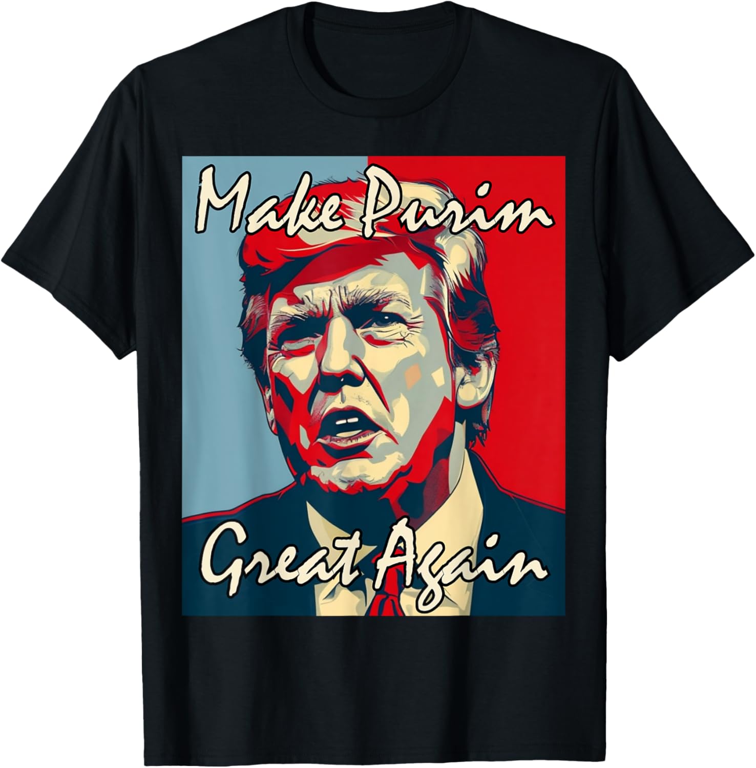 Make Purim Great Again Trump Costume T-Shirt for Festive Celebrations - 5