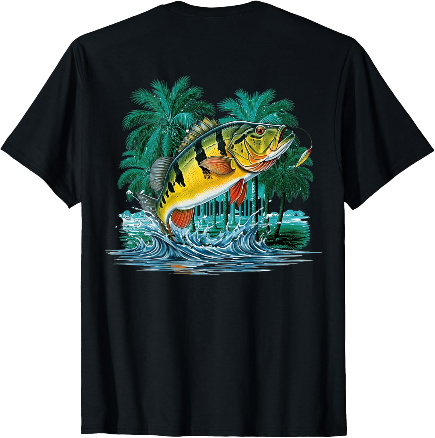 Peacock Bass Jungle Fishing T-Shirt for Outdoor Adventure Lovers - 2