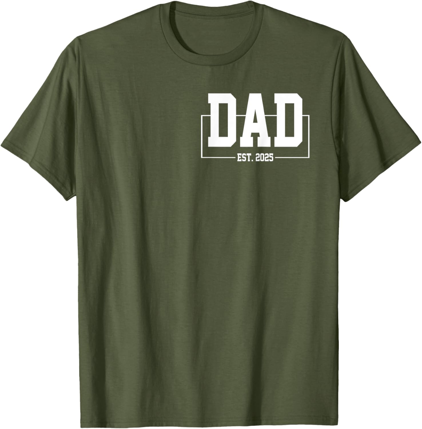 Dad Est. 2025 T-Shirt for New Fathers Expecting Baby in 2025 - 3