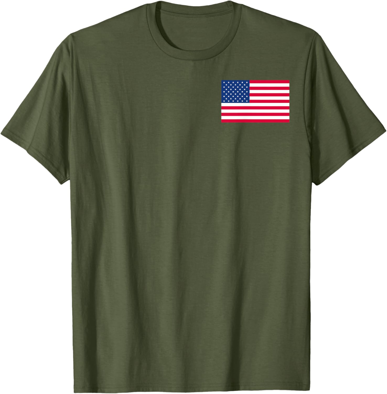 Patriotic American Flag Small Print T-Shirt for Casual Style Lovers - 5