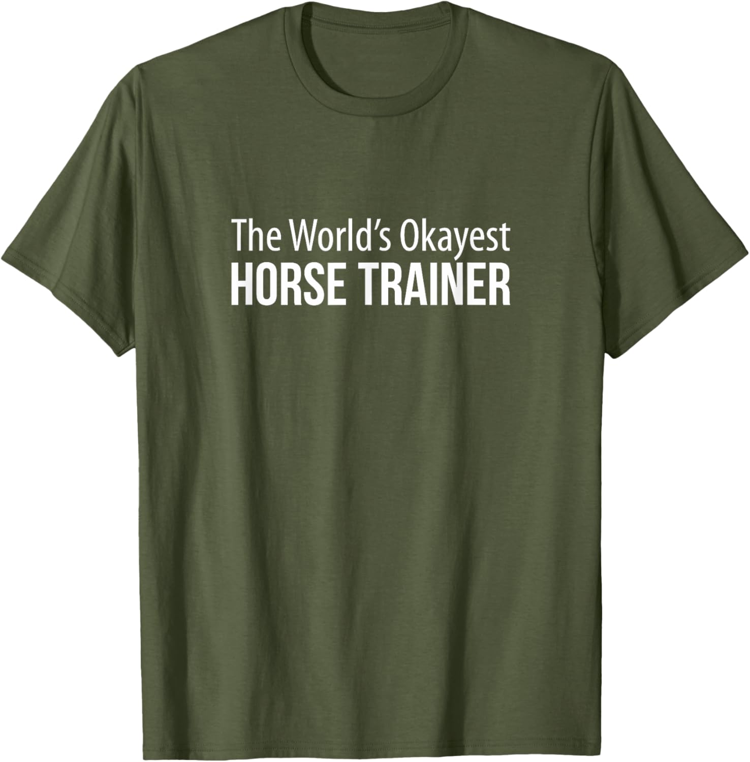 World's Okayest Horse Trainer T-Shirt - Perfect Gift for Equestrians - 11