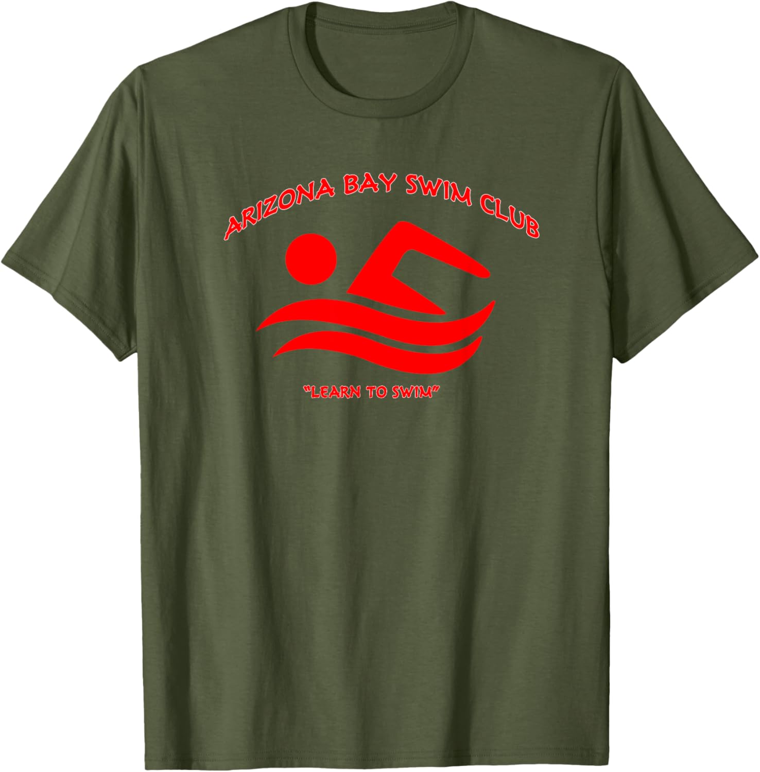 Red Swim Club Bay Arizona T-Shirt - Stylish Swimwear Apparel for All - 2