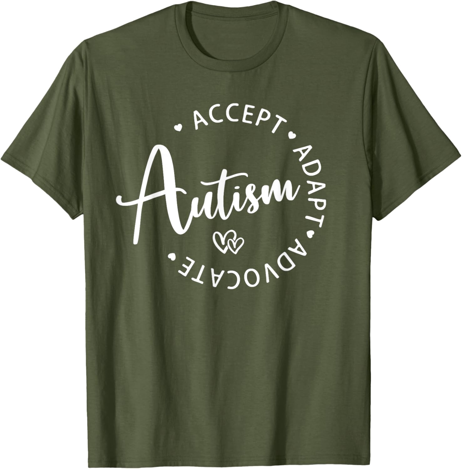 Autism Awareness T-Shirt for Kids - Accept Adapt Advocate Design - 20