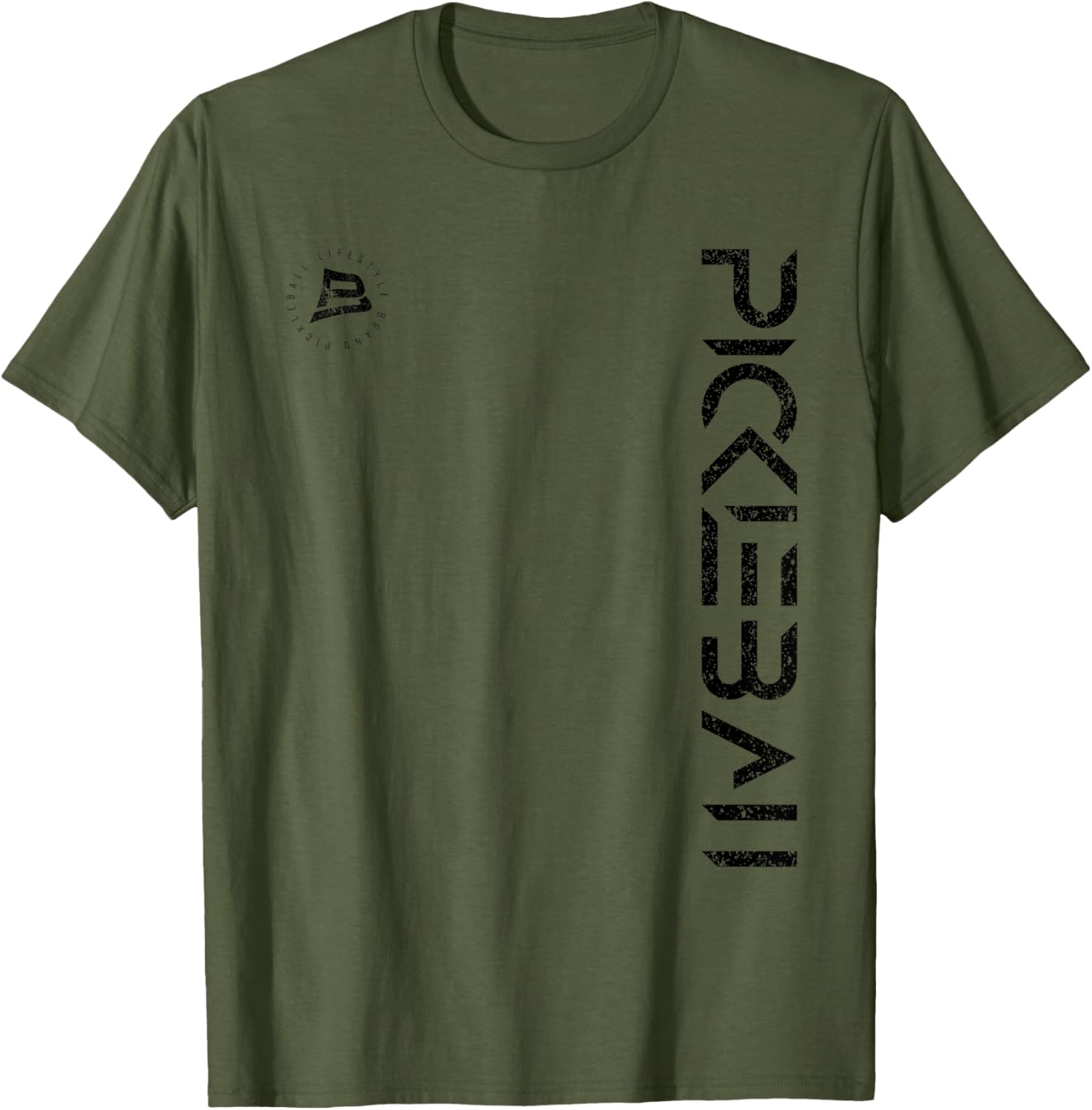 Distressed Black Pickleball T-Shirt for Ultimate Sports Comfort and Style - 15