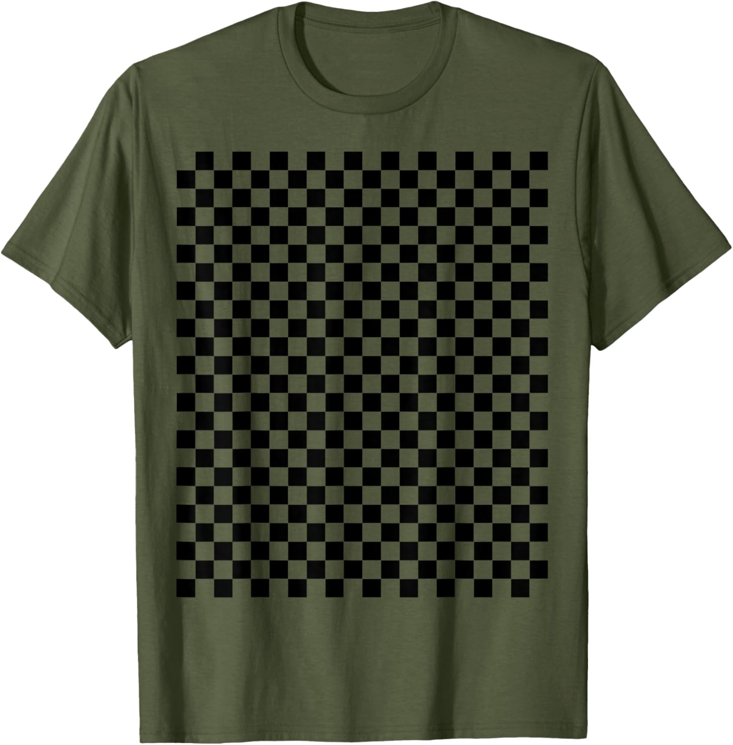 Black Checkered Skate Aesthetic T-Shirt for Trendy Style Lovers - 1