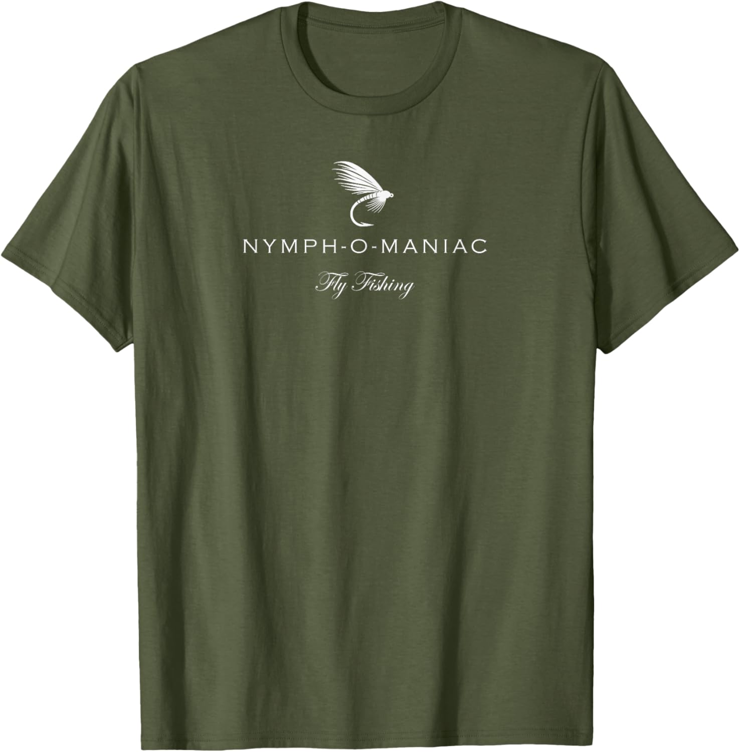 Funny Nymphomaniac Fly Fishing T-Shirt for Anglers and Outdoors Lovers - 12