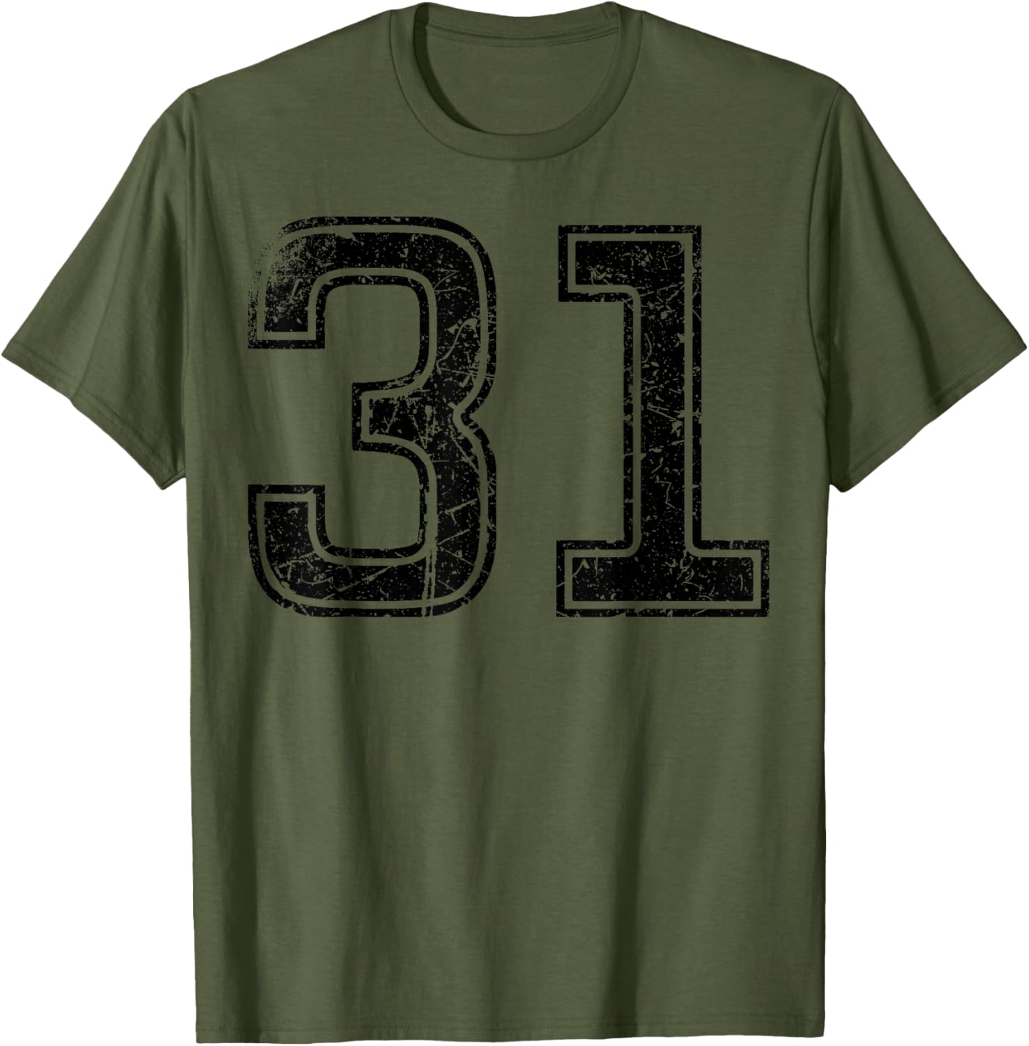 Vintage Sport Black Number 31 T-Shirt for Casual Style Enthusiasts - 7