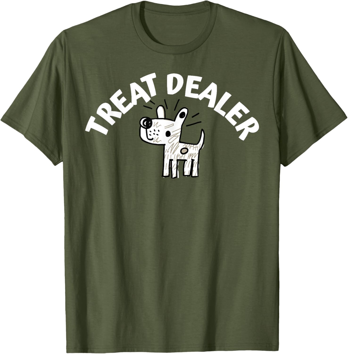 Funny Dog Treat Dealer T-Shirt for Dog Lovers and Owners - 1