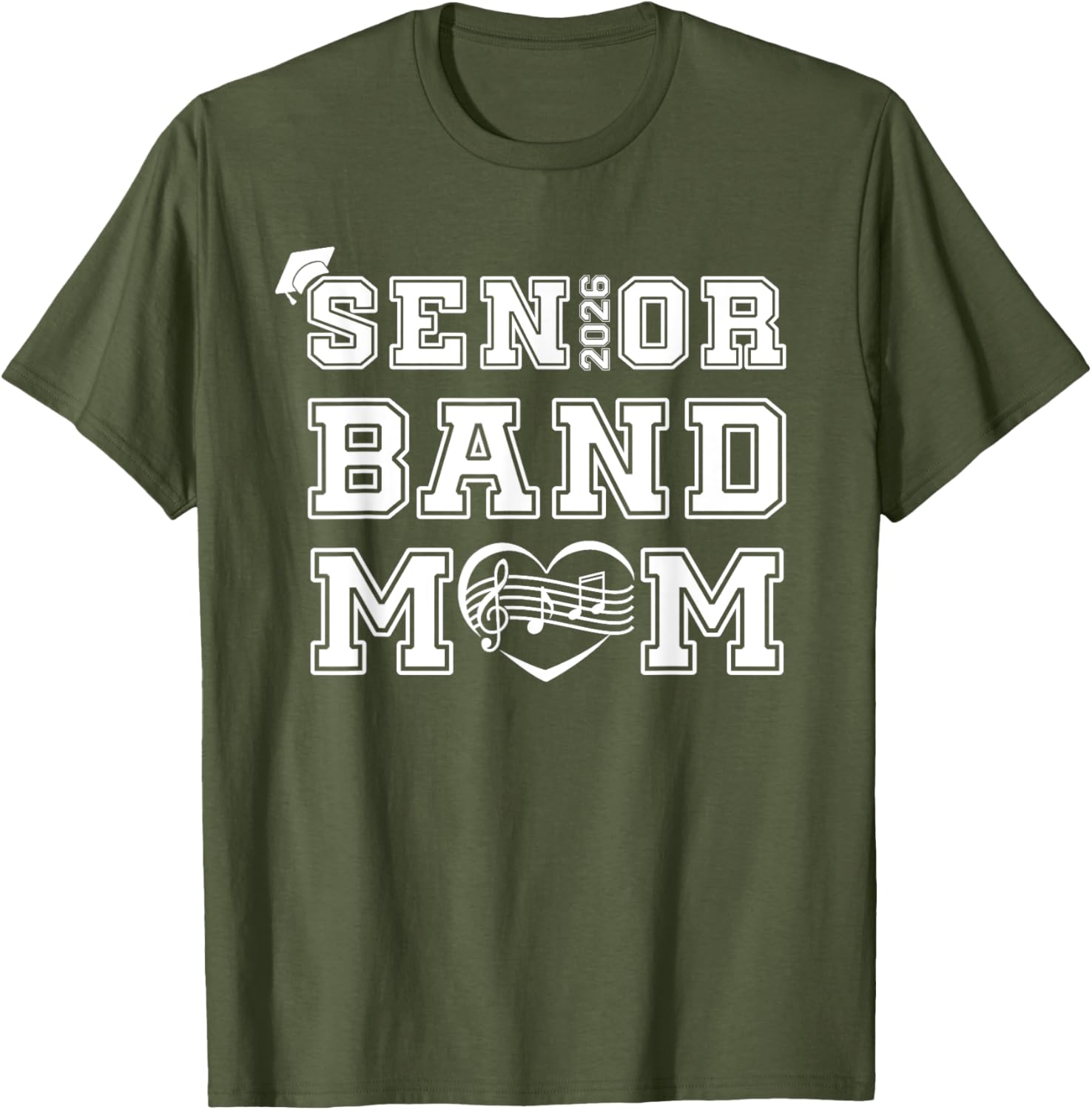 Senior Marching Band Mom Class Of 2026 T-Shirt for Women - Perfect Gift! - 12