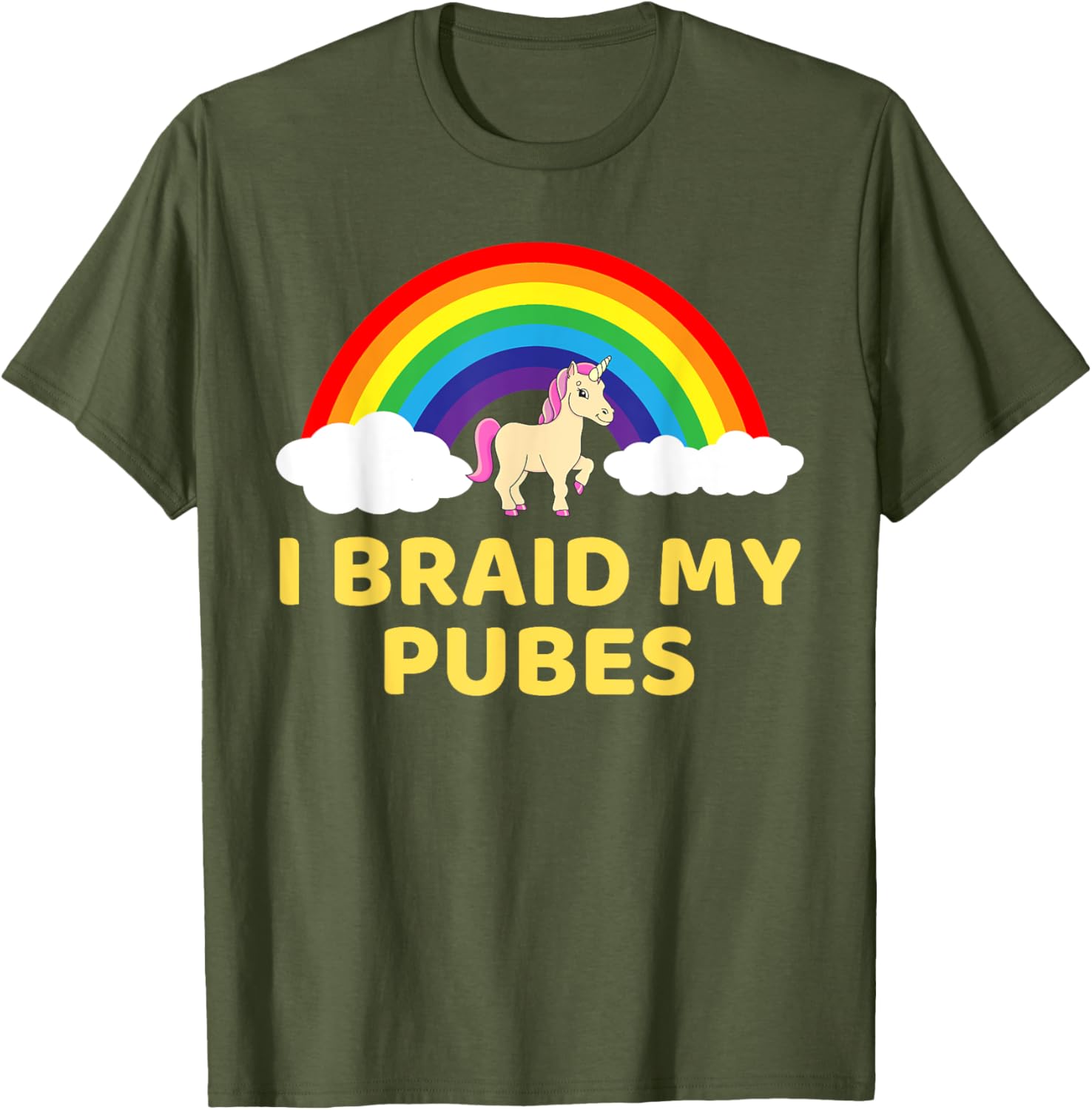 Whimsical I Braid My Pubes T-Shirt for Fun and Unique Style - 12