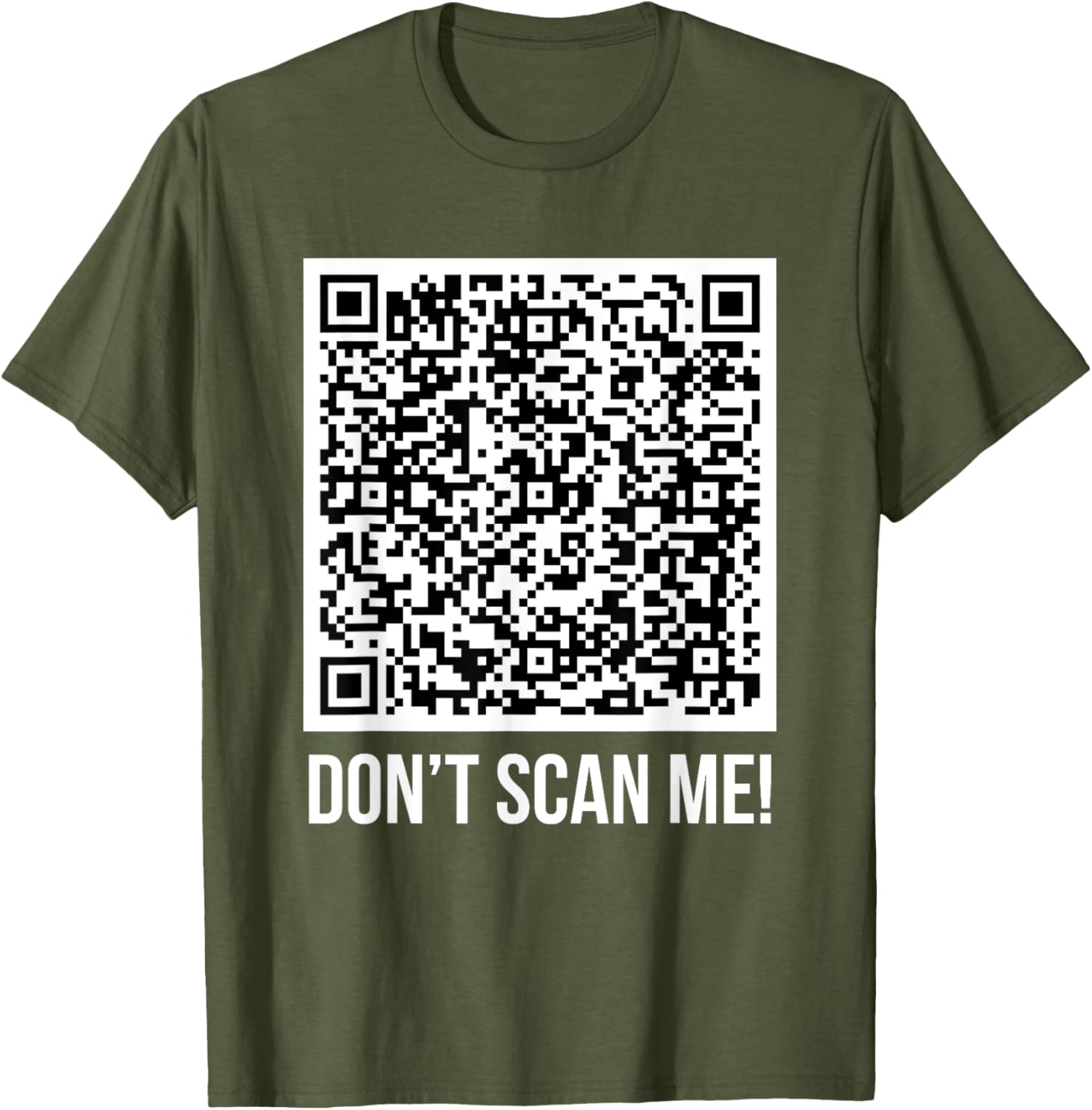Funny Don't Scan Me QR Code Middle Finger Meme T-Shirt for Everyone - 18