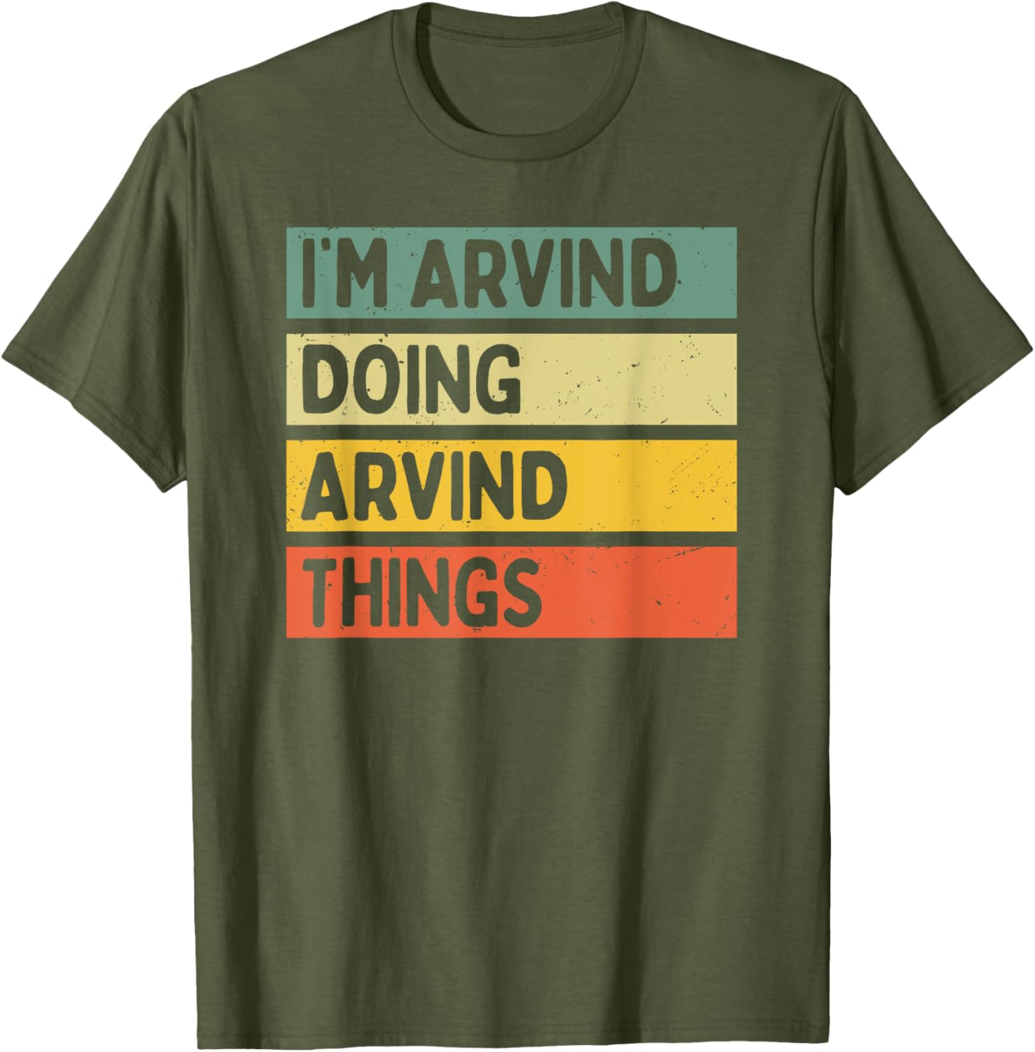 Funny Personalized I'm Arvind Doing Arvind Things T-Shirt for Men and Women - 10
