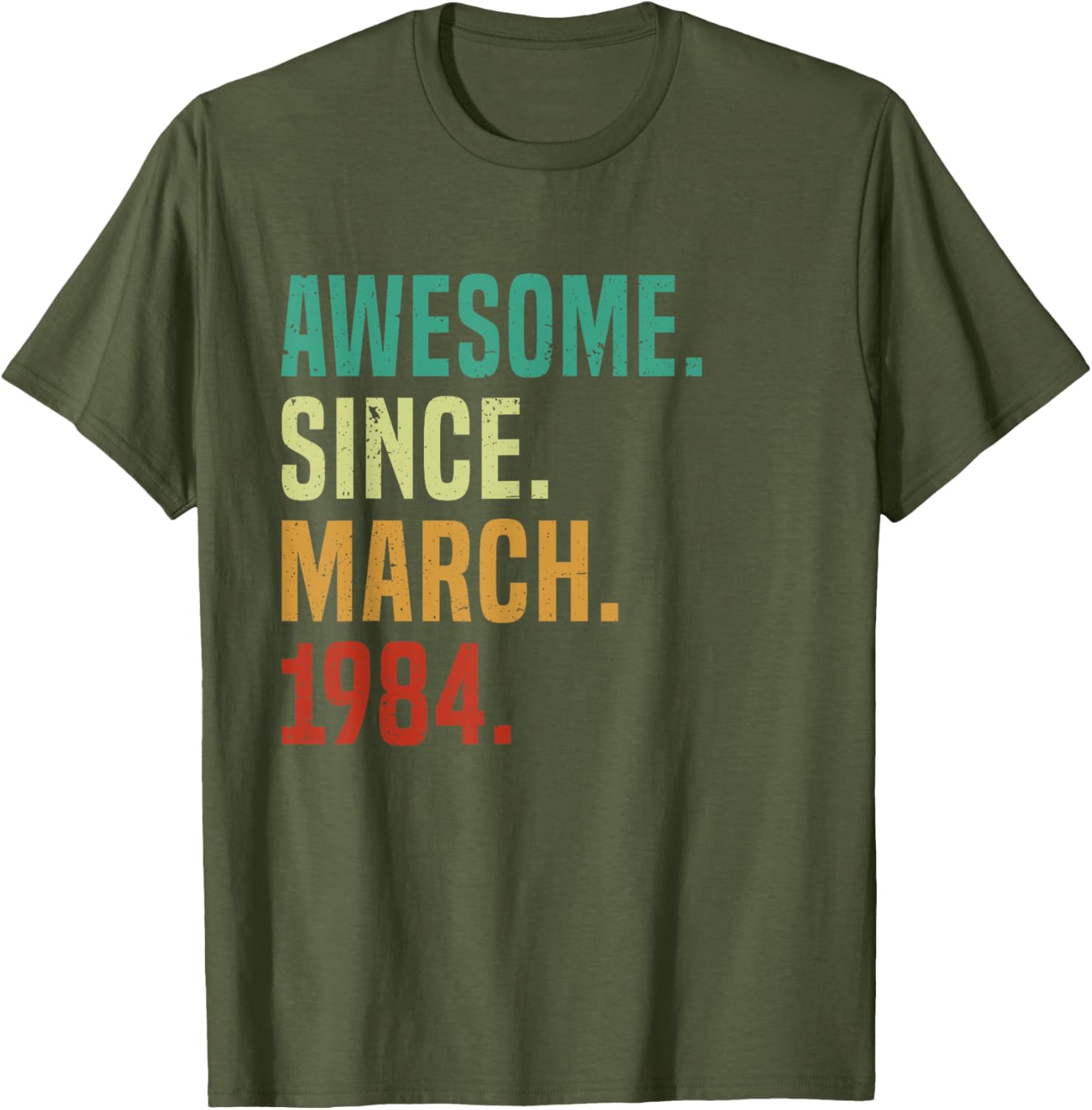 41 Years Awesome Since March 1984 Vintage 41st Birthday T-Shirt - 11
