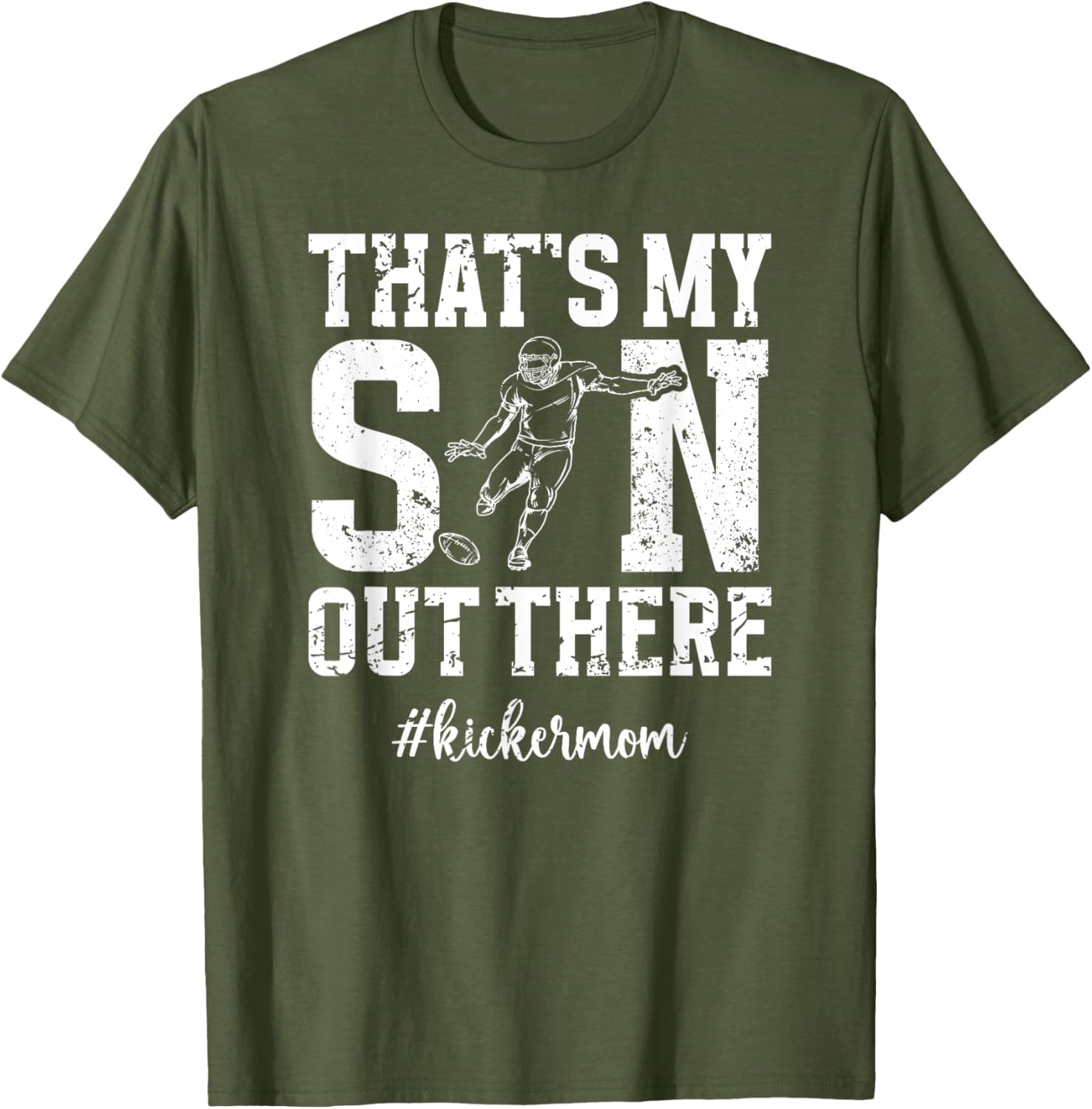 That's My Son Football Kicker Mom T-Shirt for Proud Football Moms - 1
