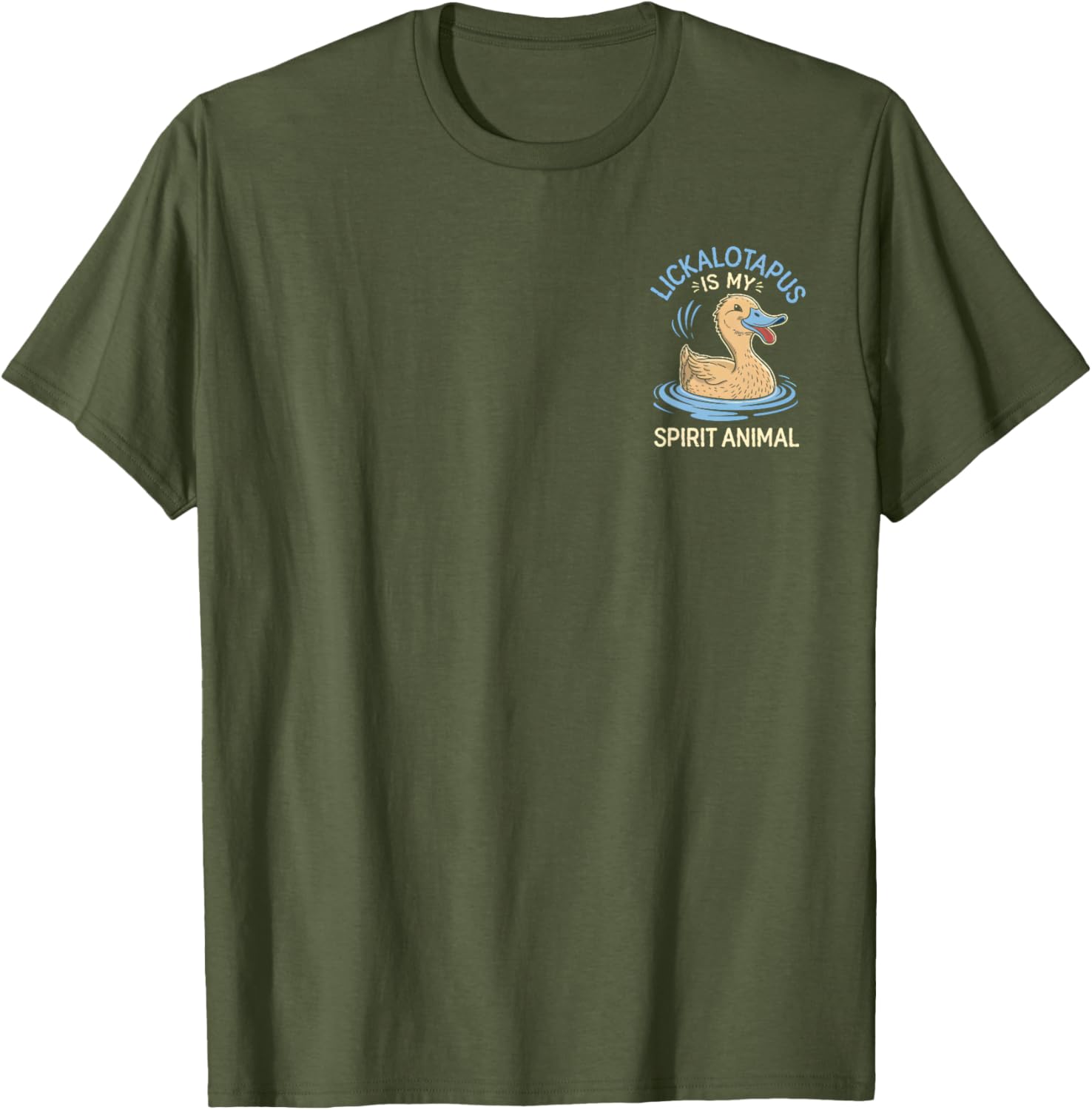 Funny Lickalotapus Spirit Animal T-Shirt for Meme Lovers and Friends - 13