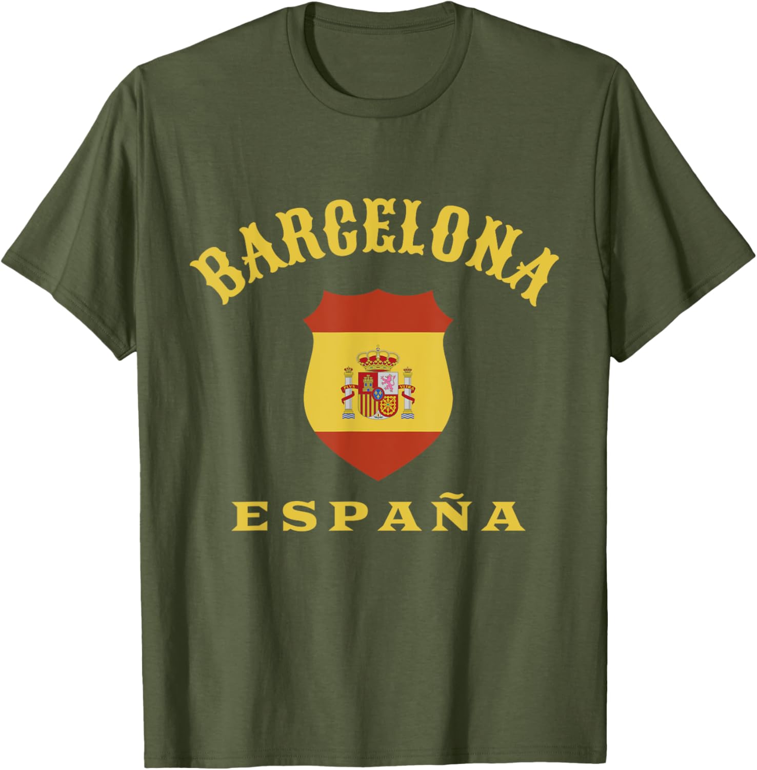 Barcelona Spain Flag T-Shirt for Men Women Kids Stylish Red España Tee - 11