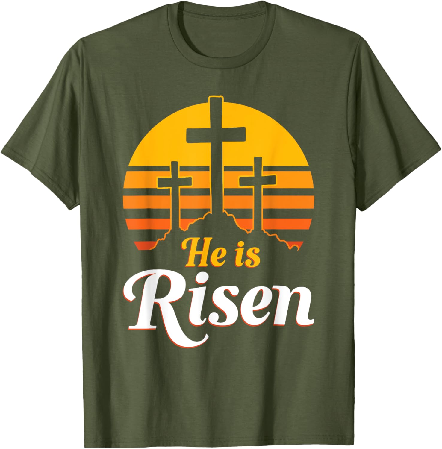 He Is Risen Christian Easter T-Shirt for Celebrating Jesus' Resurrection - 5