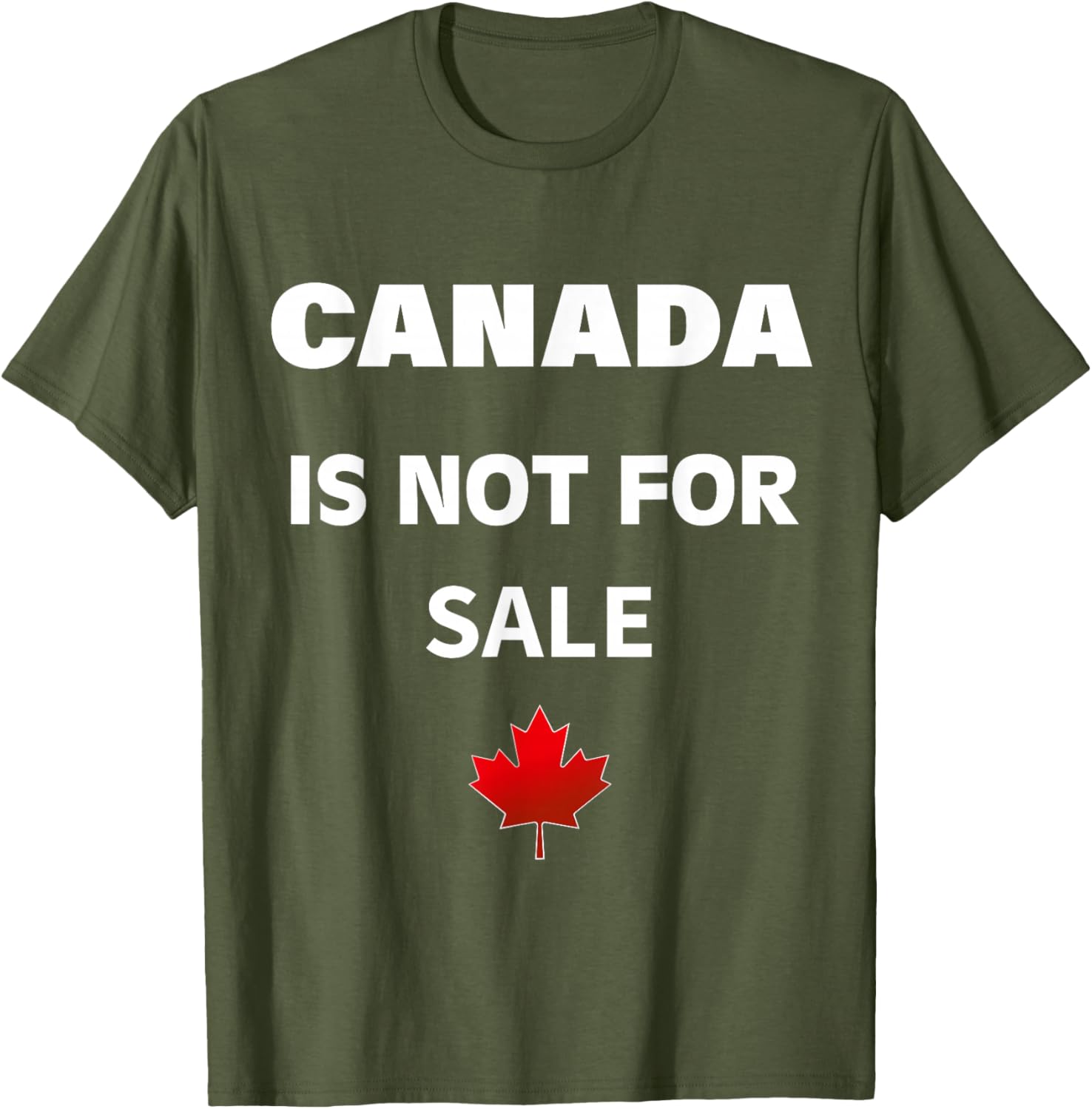 Proud Canadians T-Shirt - Canada Is Not For Sale, Unisex Black Tee - 5