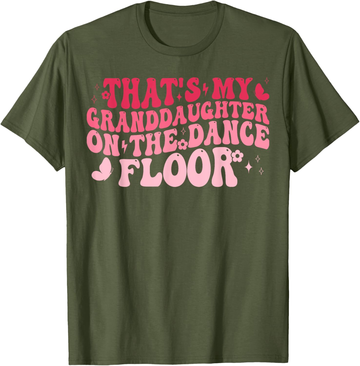 Proud Grandma Dance Recital T-Shirt Featuring Granddaughter on Dance Floor - 9
