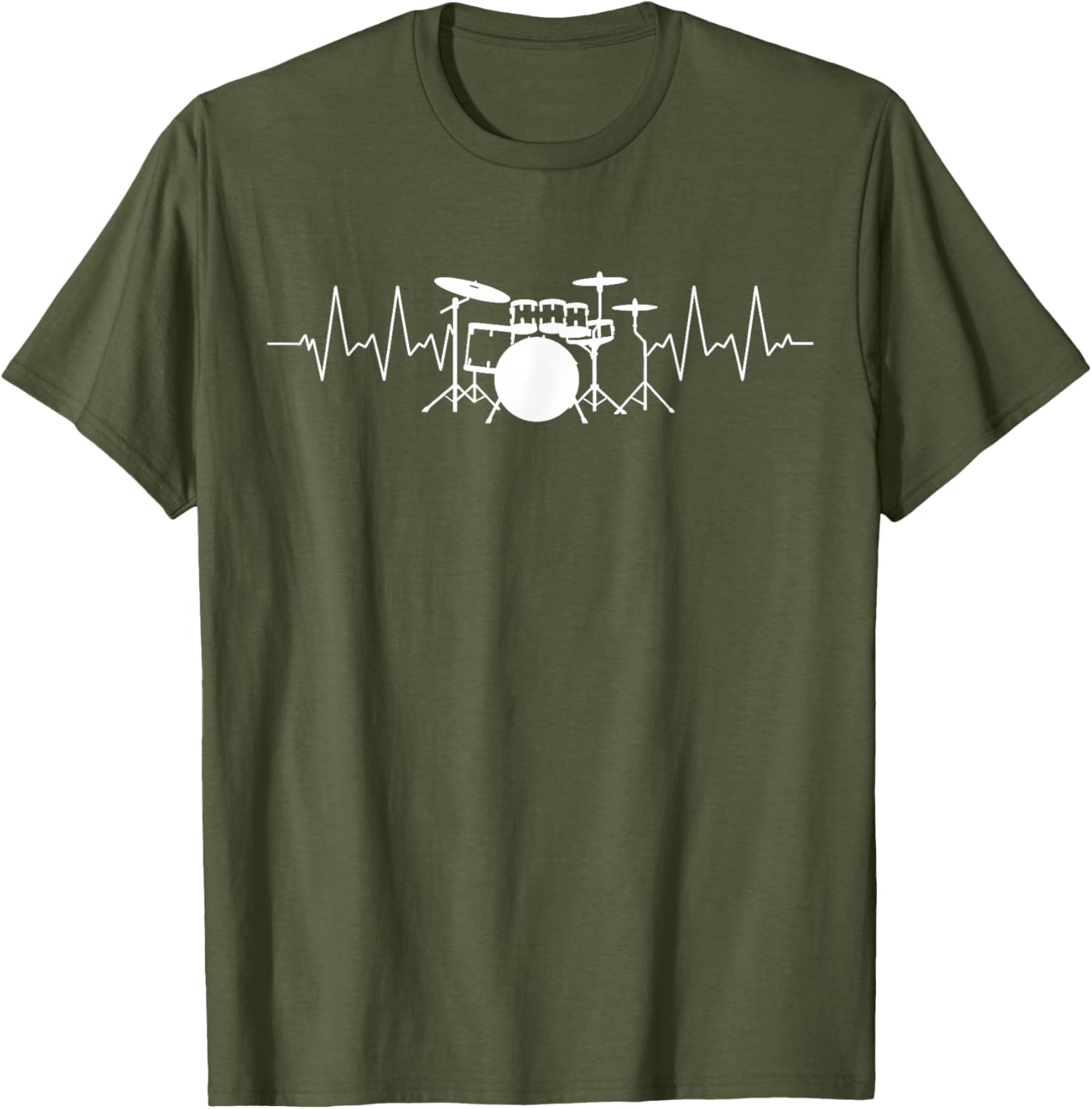 Drummer Heartbeat Pulse T-Shirt for Music Lovers and Musicians - 7