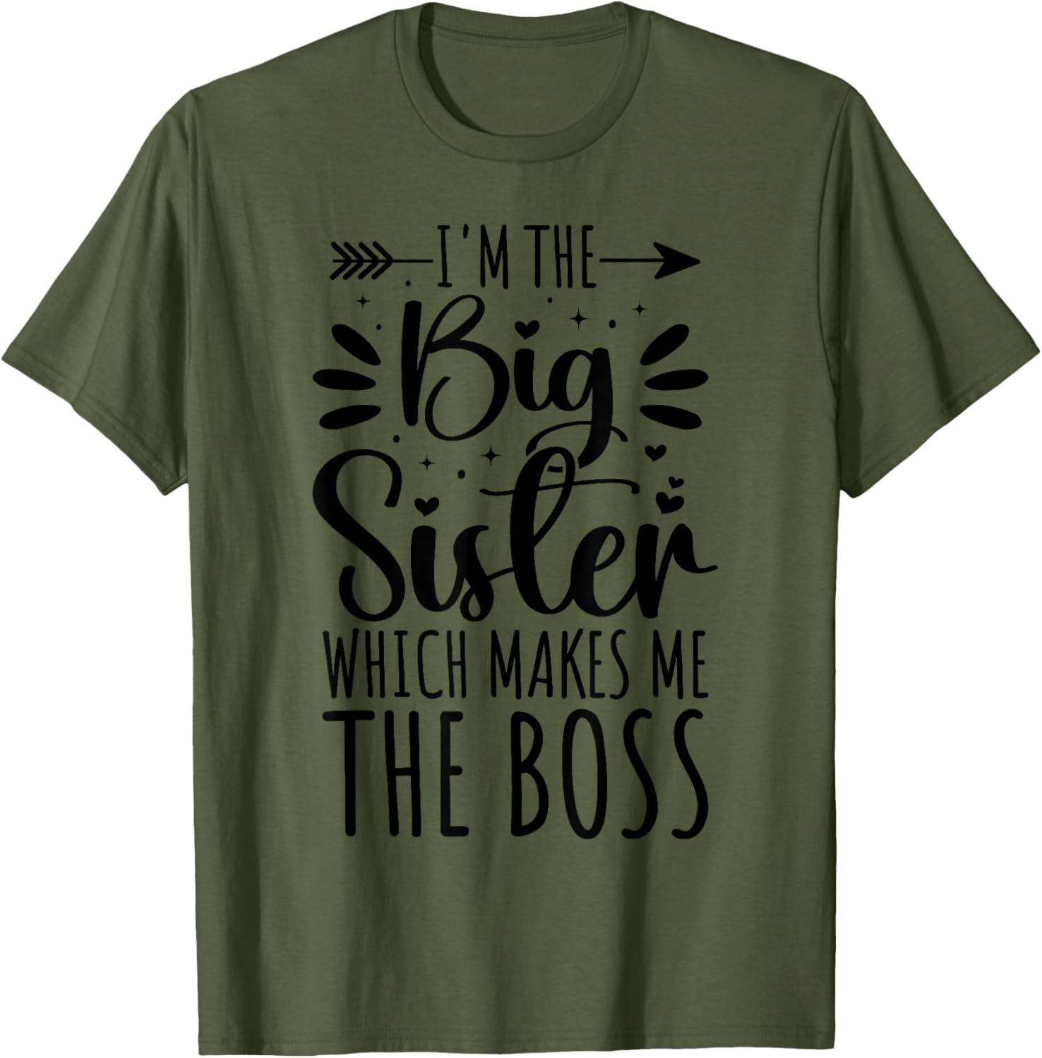 Big Sister Boss Funny Sibling T-Shirt for Proud Sisters - 8