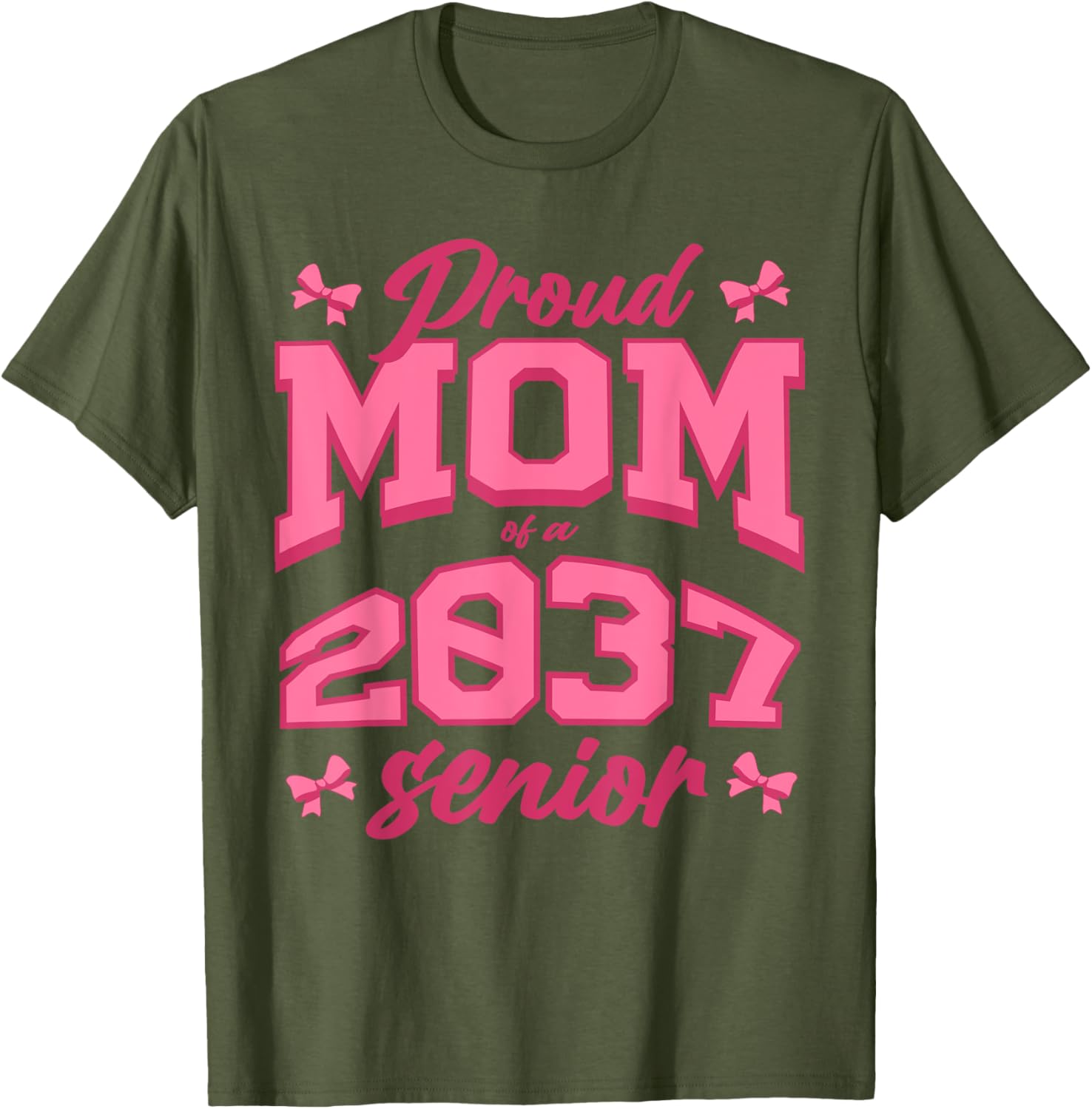 Proud Mom of 2037 Graduate Coquette T-Shirt - Stylish and Fun Apparel - 4