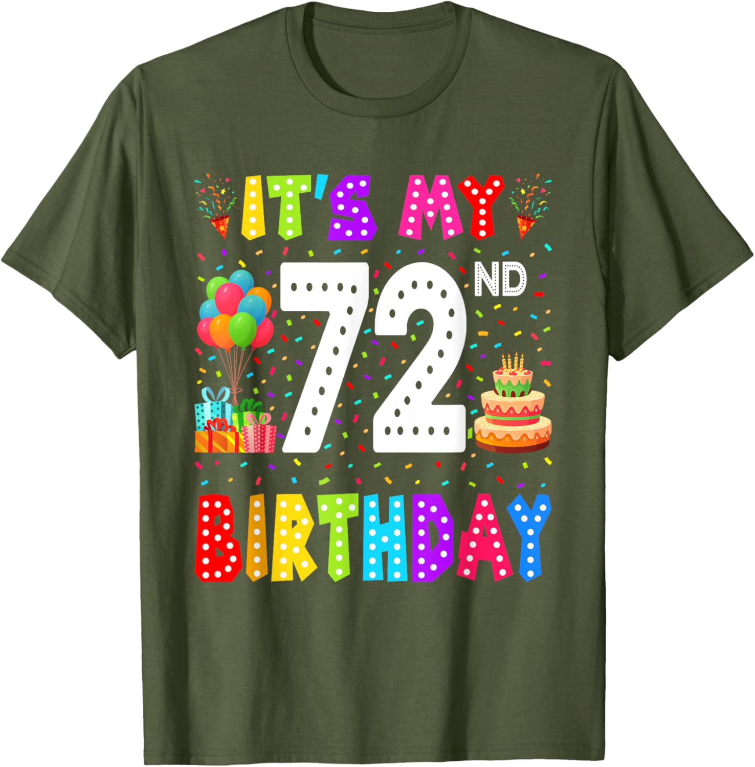 Funny 72nd Birthday T-Shirt for Men and Women - Perfect Gift Idea - 7