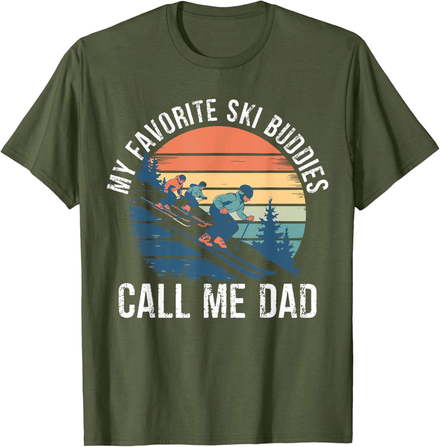Retro Ski Dad T-Shirt for Ski Lovers, Perfect Gift for Ski Buddies - 9