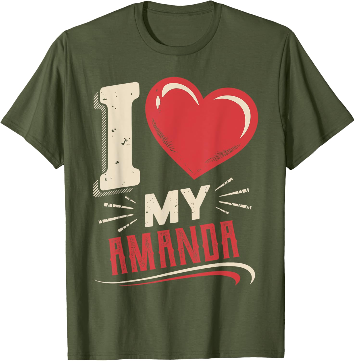 I Love My AMANDA T-Shirt Perfect Gift for AMANDA - Stylish and Fun Design - 3