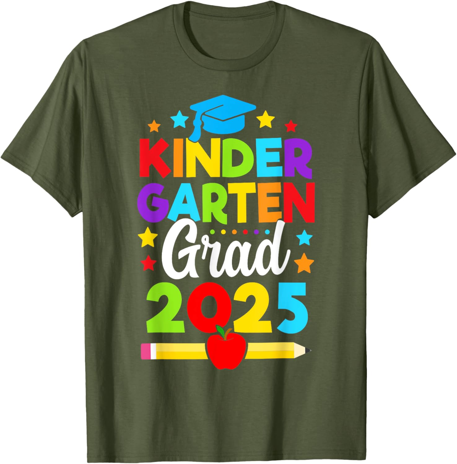 Kindergarten Graduation T-Shirt for Kids 2025 Fun Design for Boys and Girls - 7