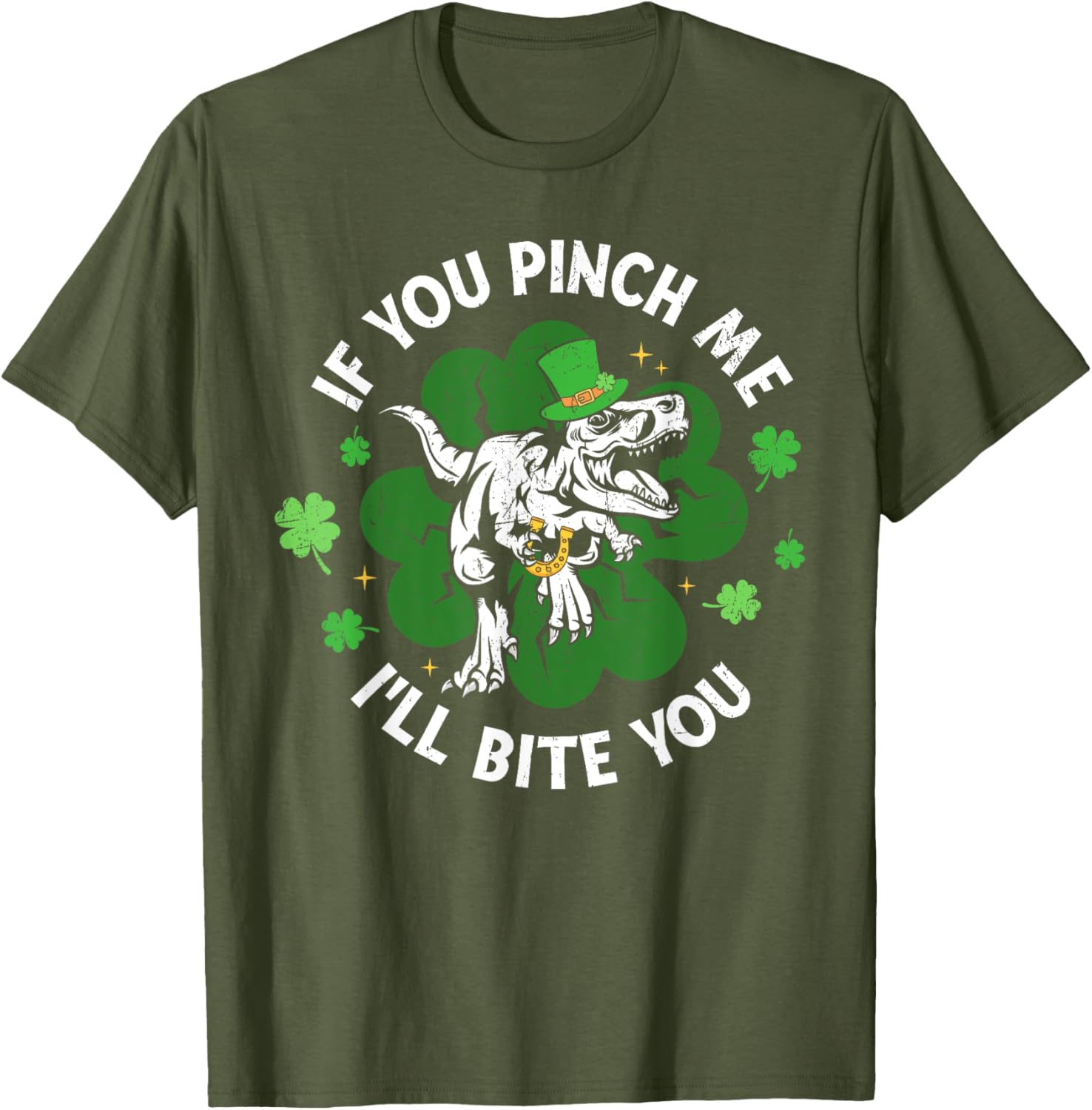 Funny Dinosaur T-Shirt for Men and Women - If You Pinch Me I'll Bite You - 18
