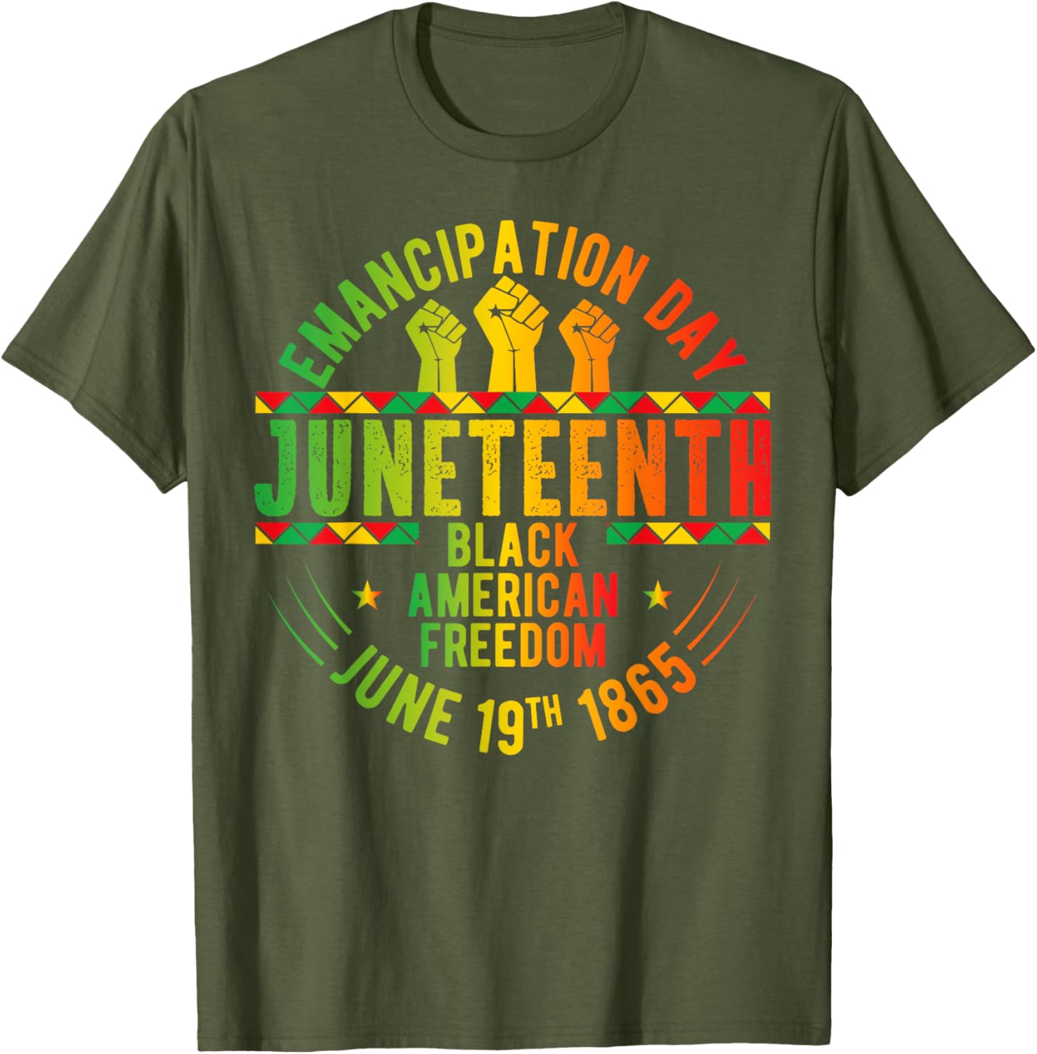 Juneteenth Freedom T-Shirt Celebrate Black History June 19 Apparel - 1