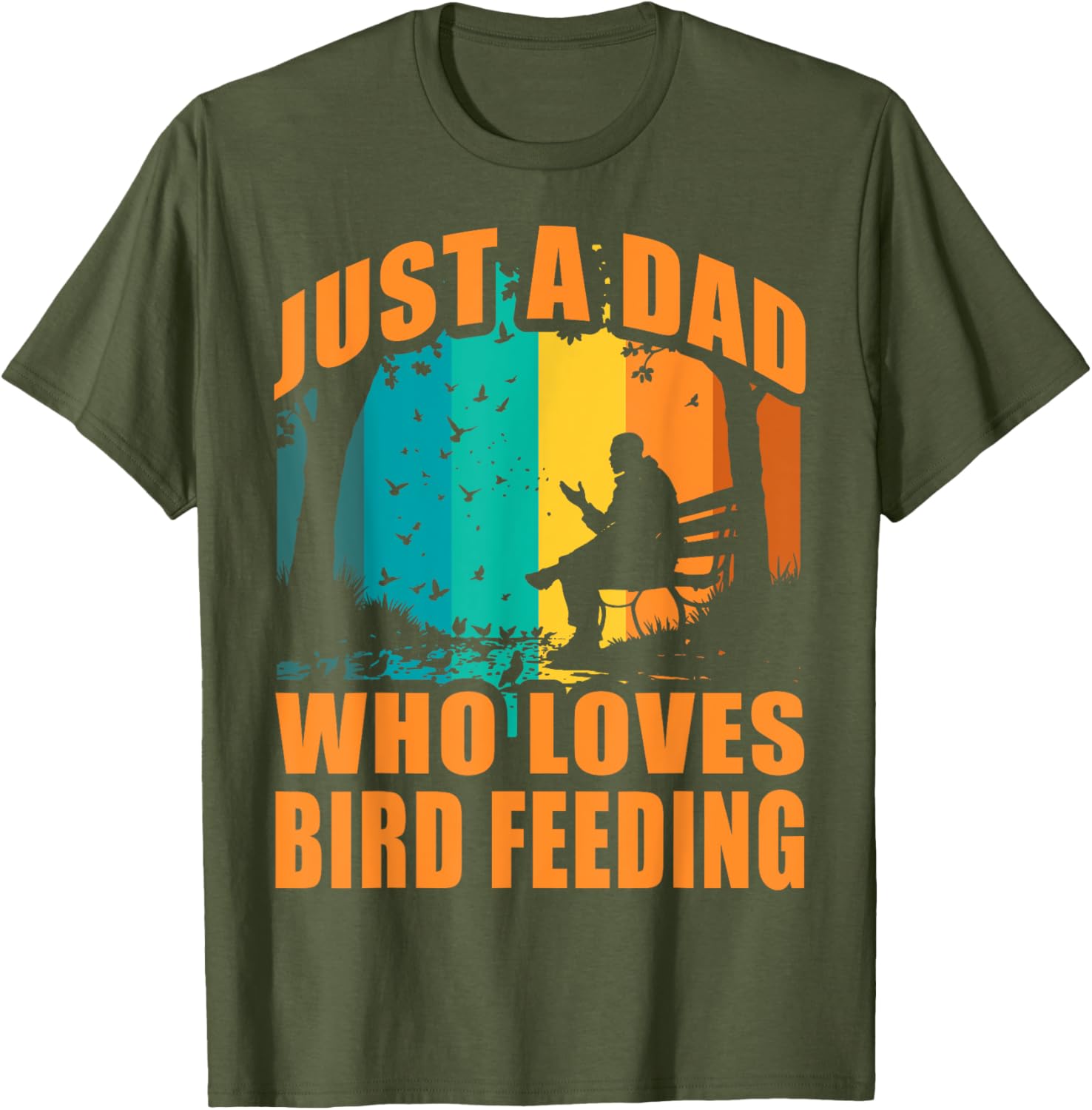 Funny Birdwatching T-Shirt for Dads Who Love Bird Feeding Activities - 12