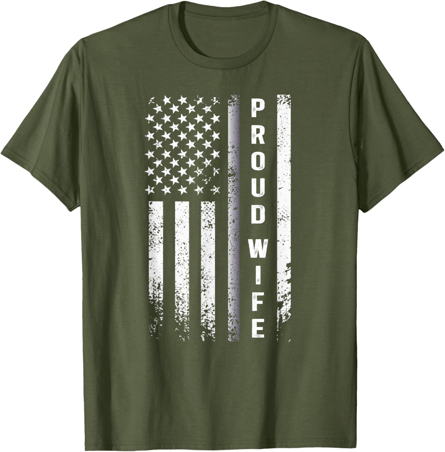 Proud Corrections Officer Wife US Flag T-Shirt Stylish and Comfortable Apparel - 3