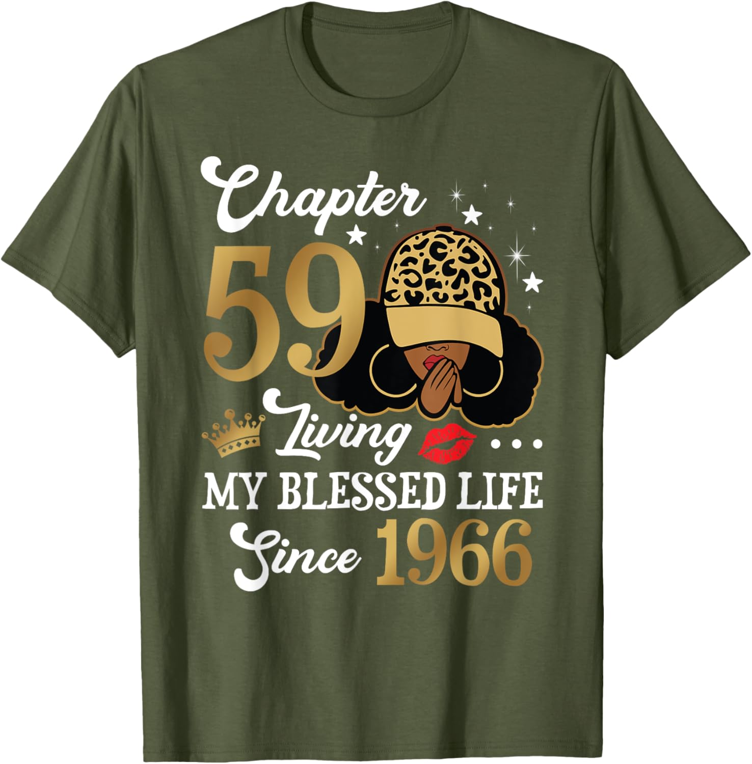 Black Woman Chapter 59 Blessed Life Since 1966 T-Shirt for All Ages - 3
