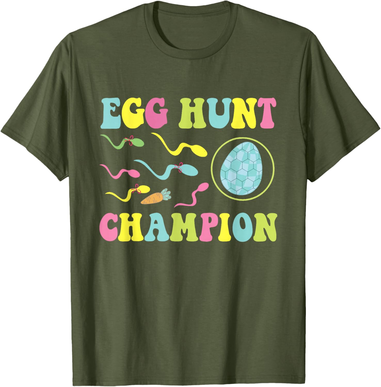 Funny Dad Easter Pregnancy Announcement T-Shirt for Egg Hunt Champions - 17