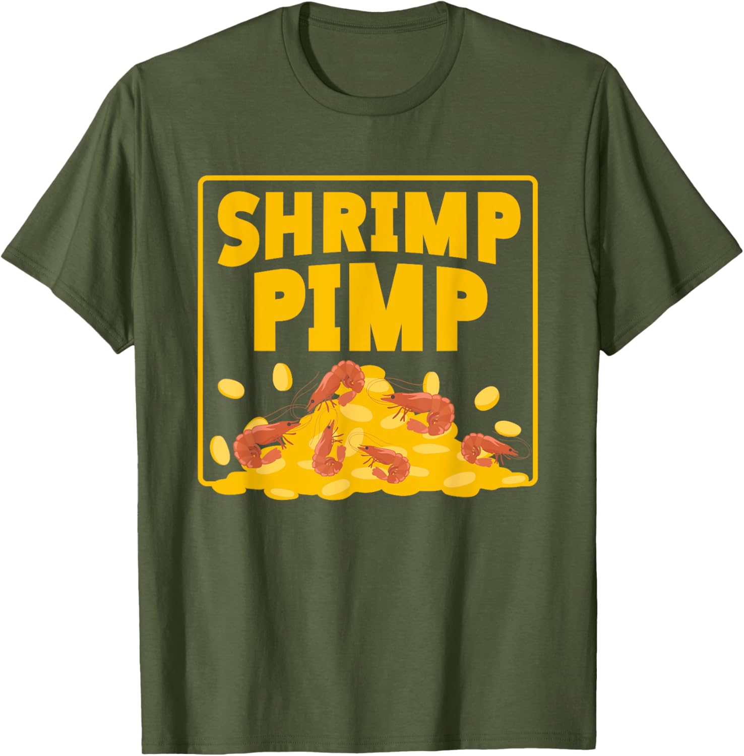 Shrimp Pimp Money Fun Illustration T-Shirt for Seafood Lovers - 12