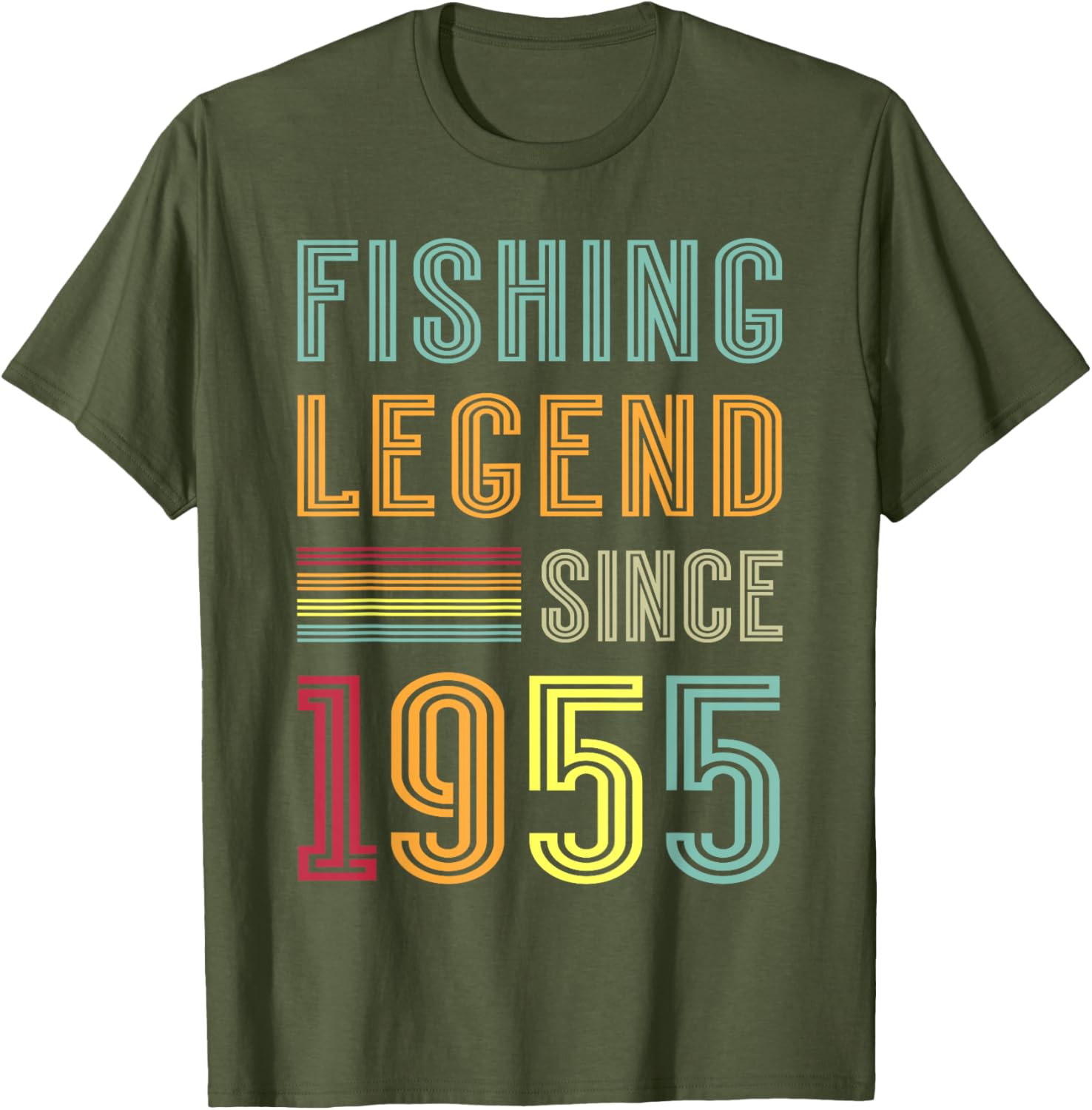 Retro Vintage 1955 Fisherman 70th Birthday T-Shirt for Fishing Lovers - 4
