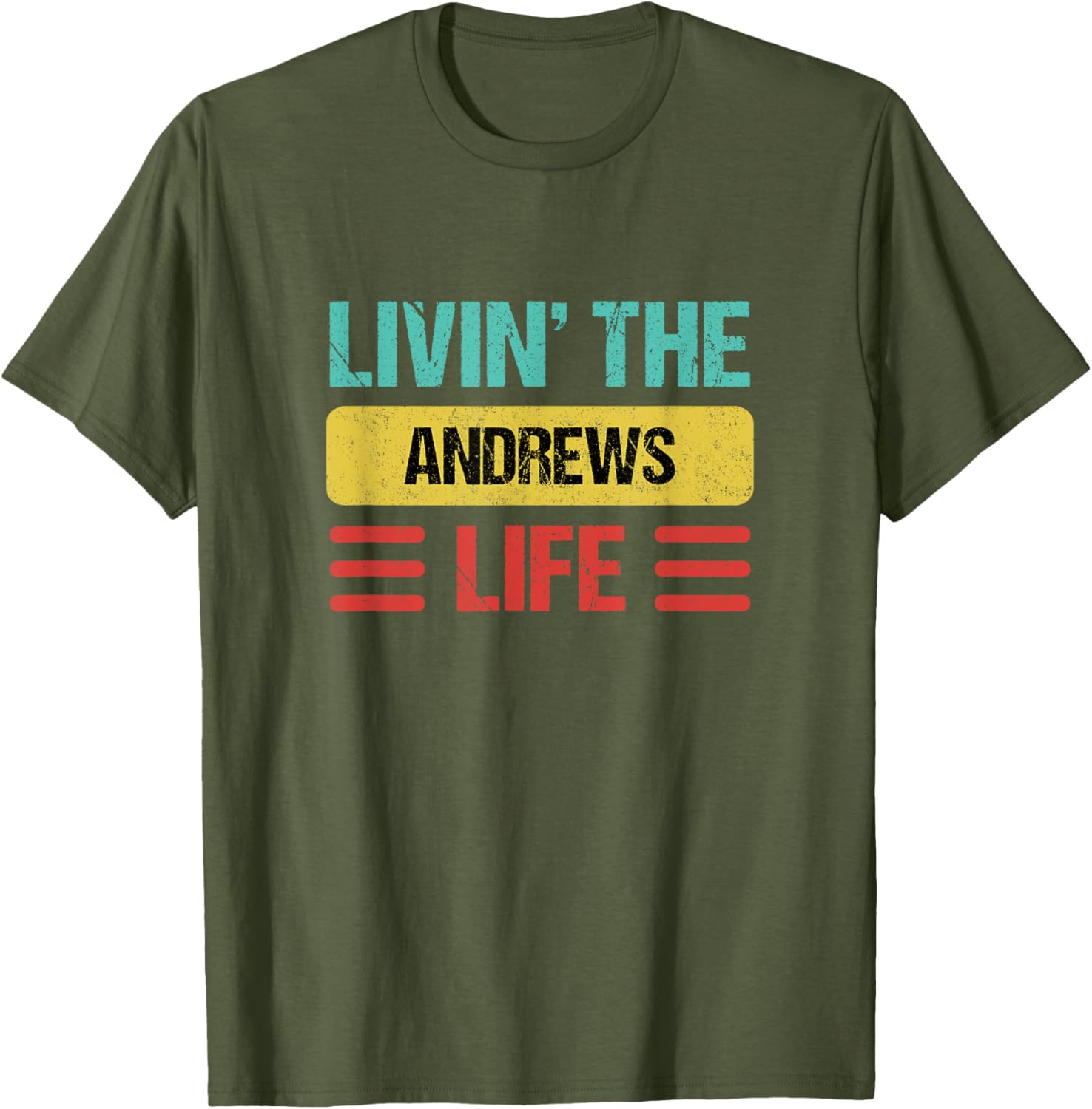 Personalized Andrews Name T-Shirt for Cool Casual Style and Fun - 8