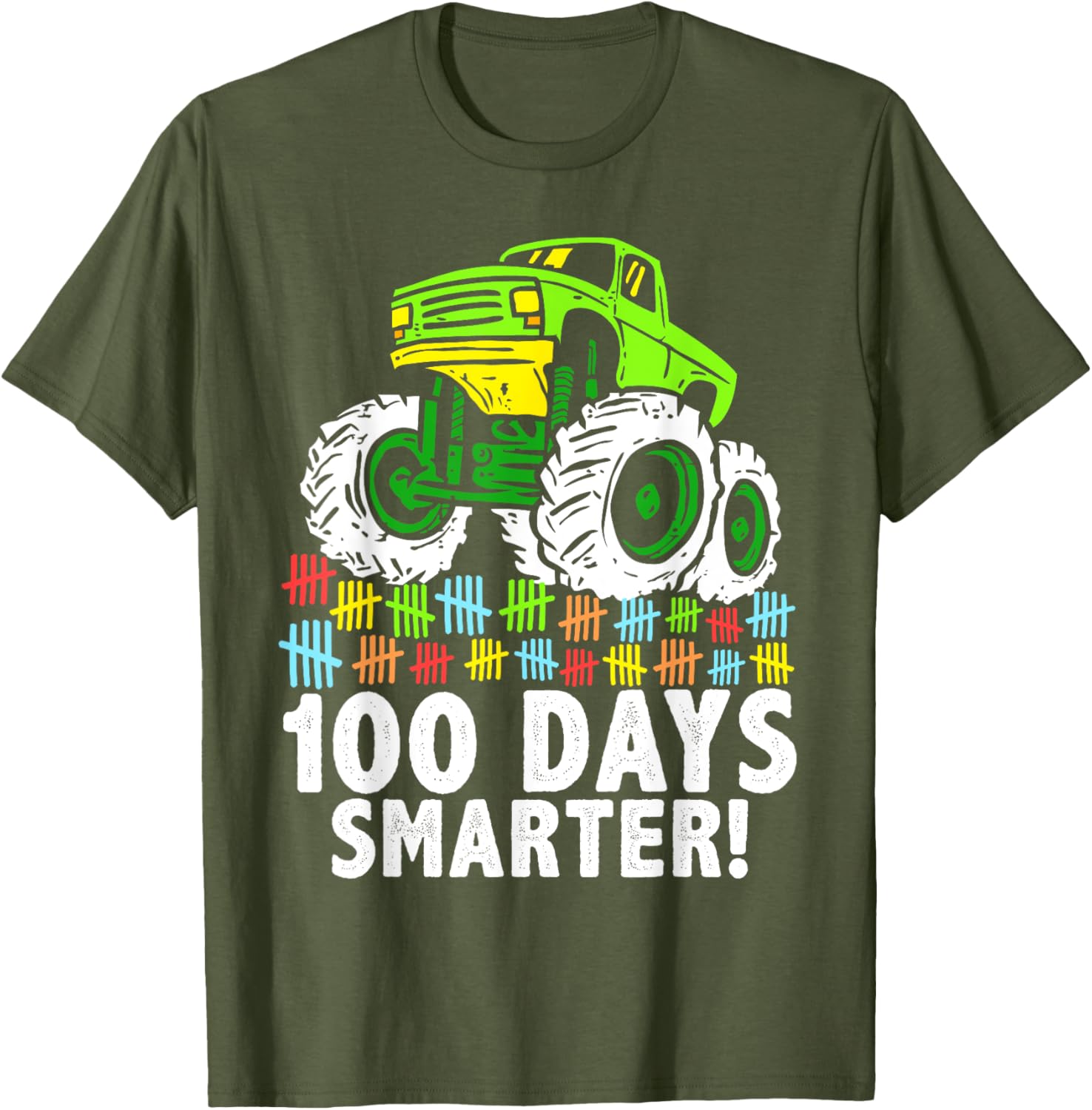 100 Days of School Monster Truck T-Shirt for Boys Fun and Stylish - 12