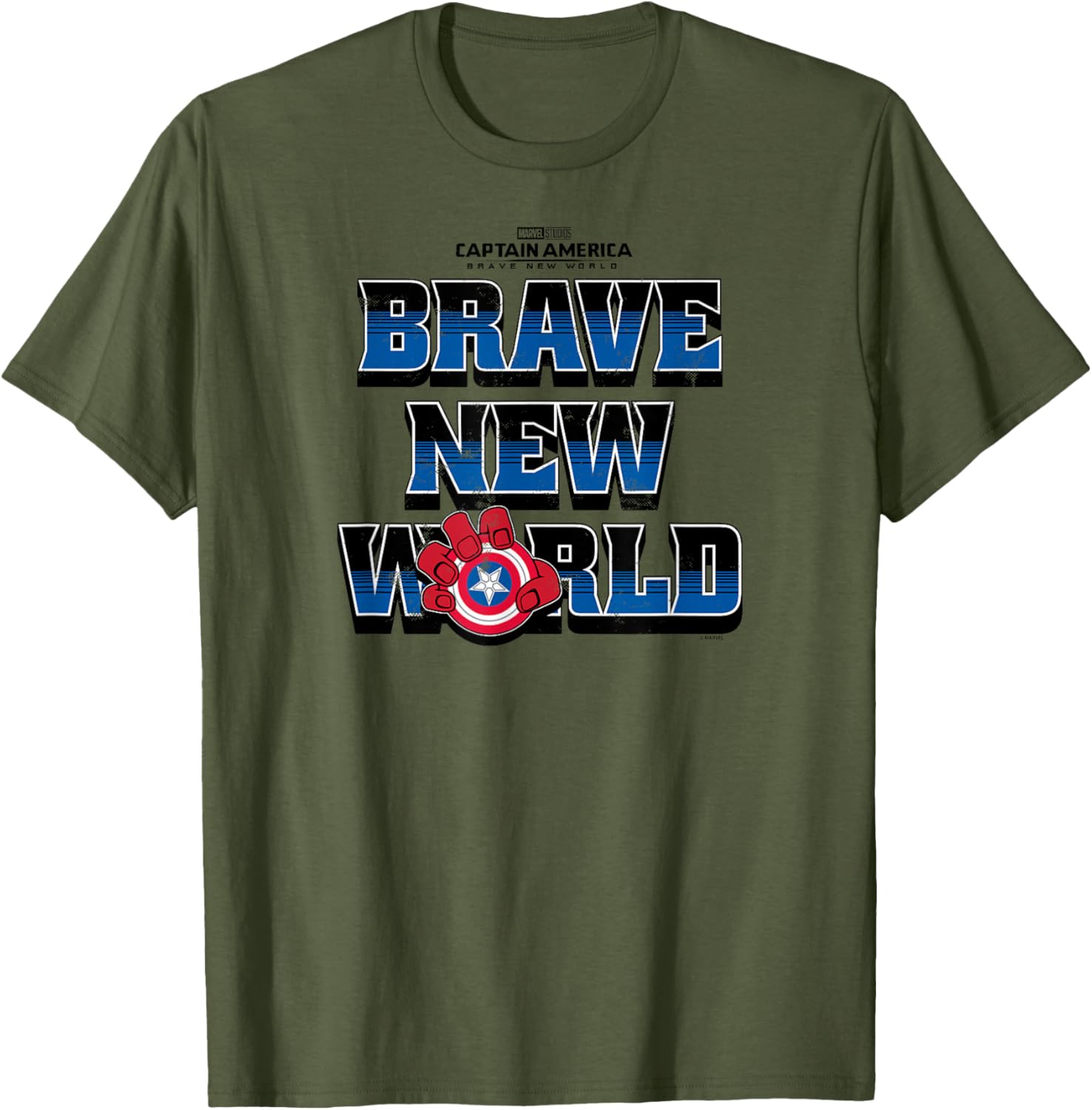 Captain America Brave New World Logo T-Shirt for Fans and Collectors - 2