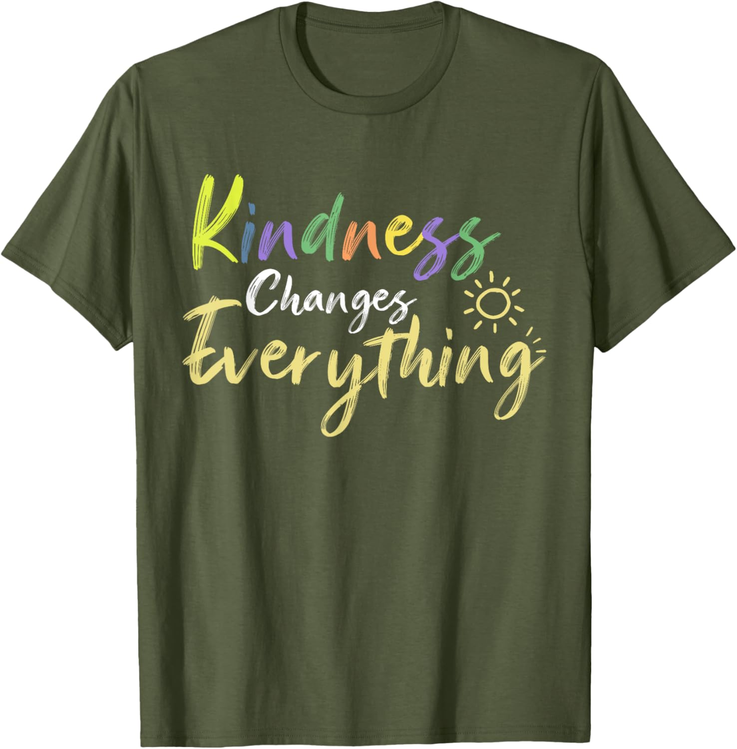 Kindness Changes Everything Positive Quote T-Shirt for Everyday Inspiration - 2