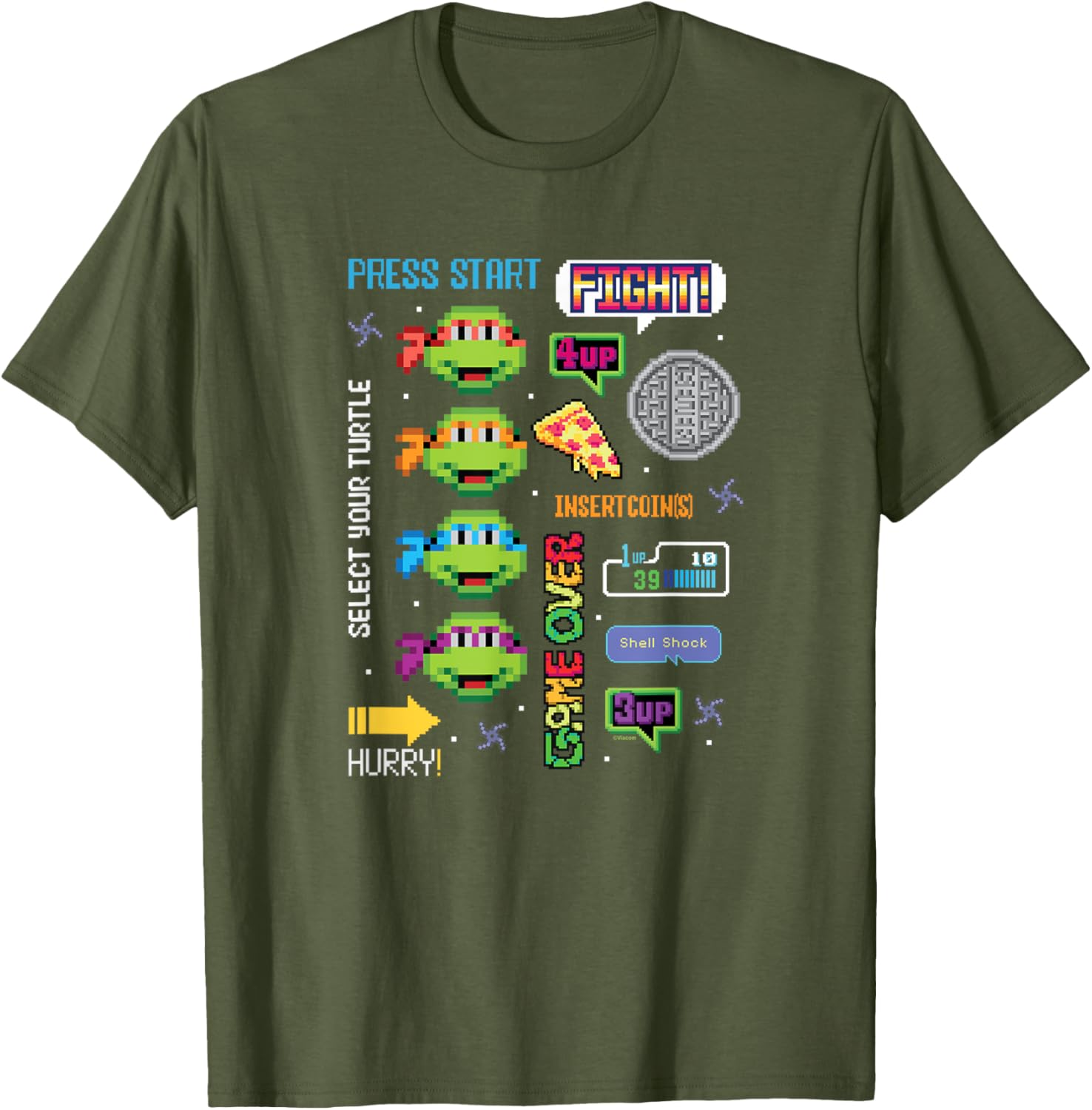 Teenage Mutant Ninja Turtles Icon Cluster T-Shirt for Cool Teens - 11