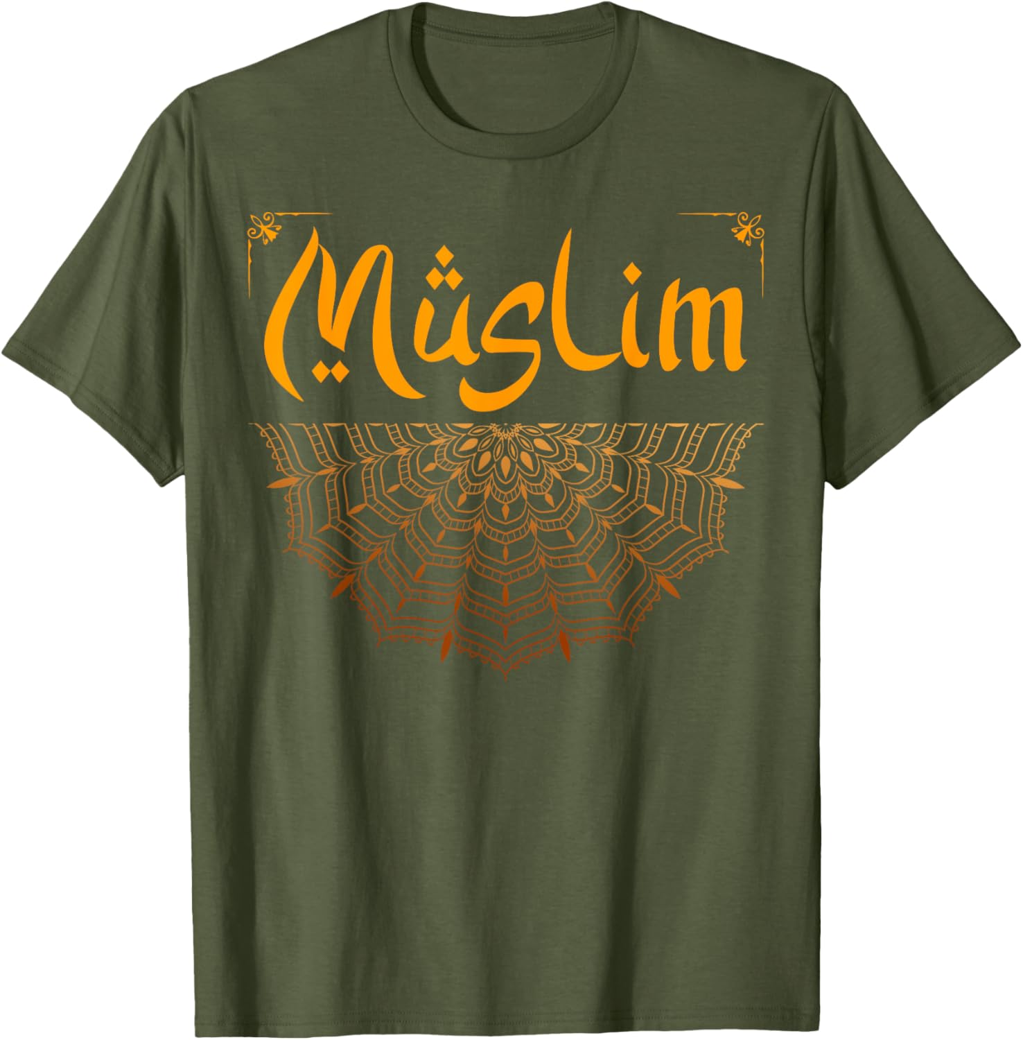 Muslim Mandala Arabic Art T-Shirt for Men and Women – Stylish Islamic Design - 17