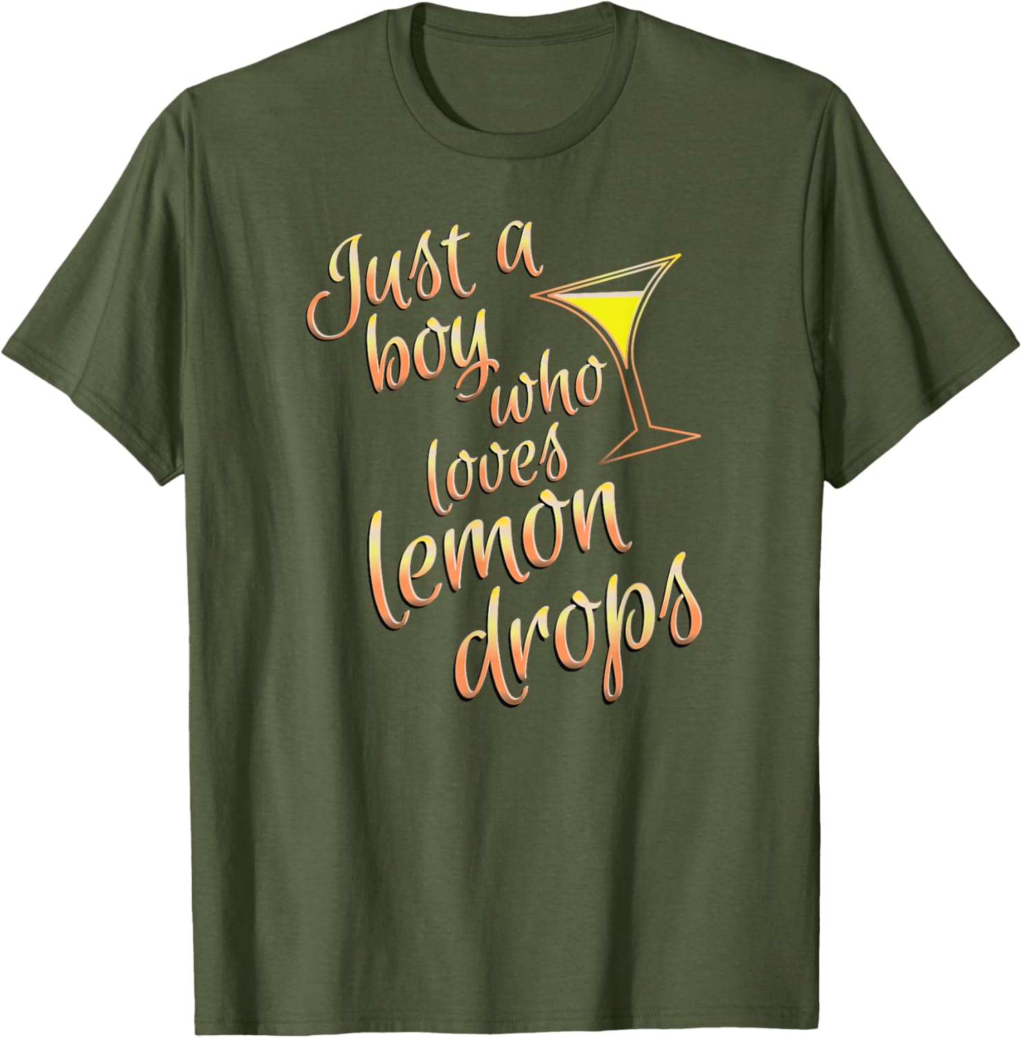 Lemon Drop Martini Boys T-Shirt for Fans of Fun Cocktails - 13