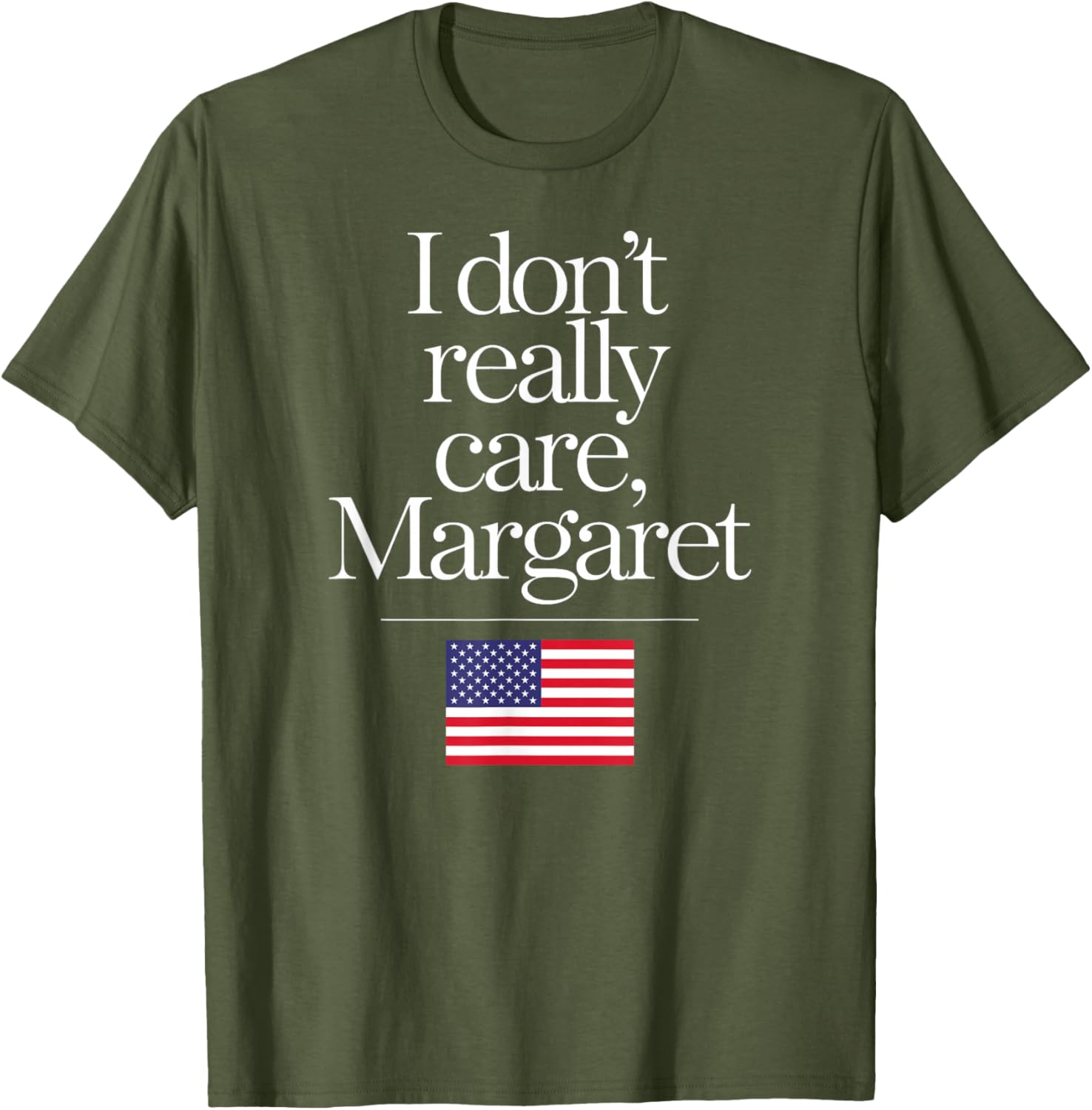 Funny Minimalist JD Vance T-Shirt I Don't Really Care Margaret Design - 1