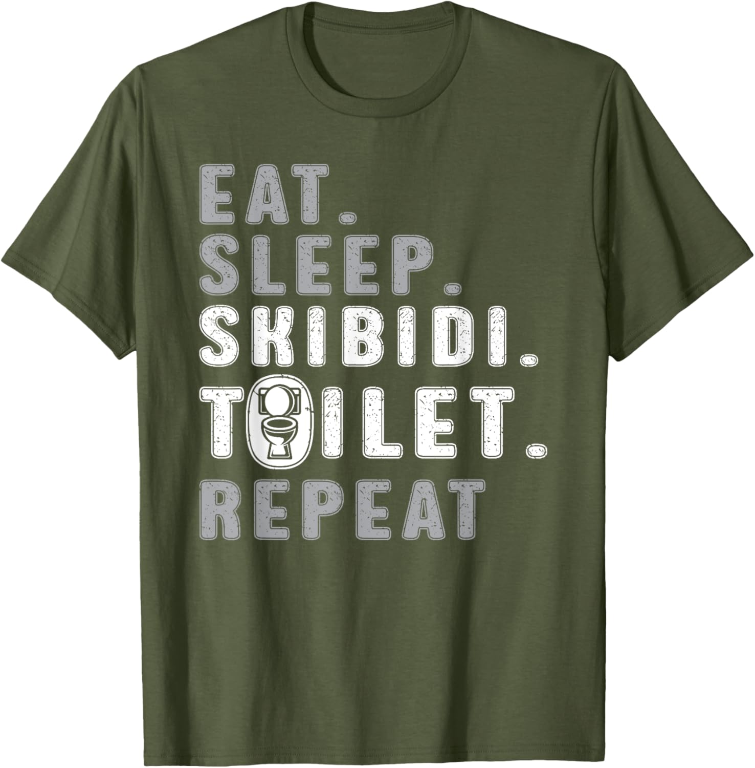 Funny Eat Sleep Skibidi Toilet Meme T-Shirt for Rizz Lovers - 17