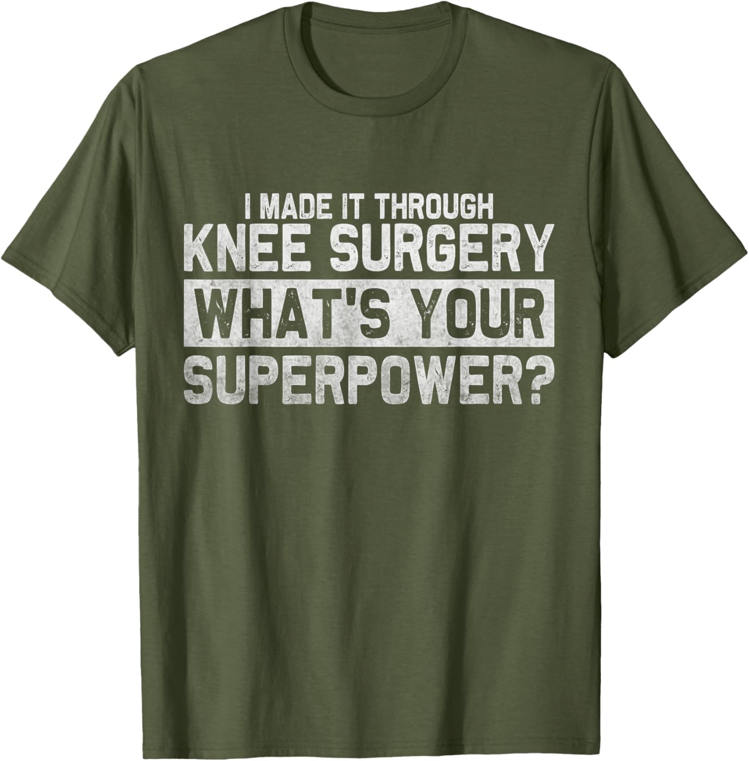 Funny Knee Replacement Recovery T-Shirt for Broken Knee Surgery Recovery - 12