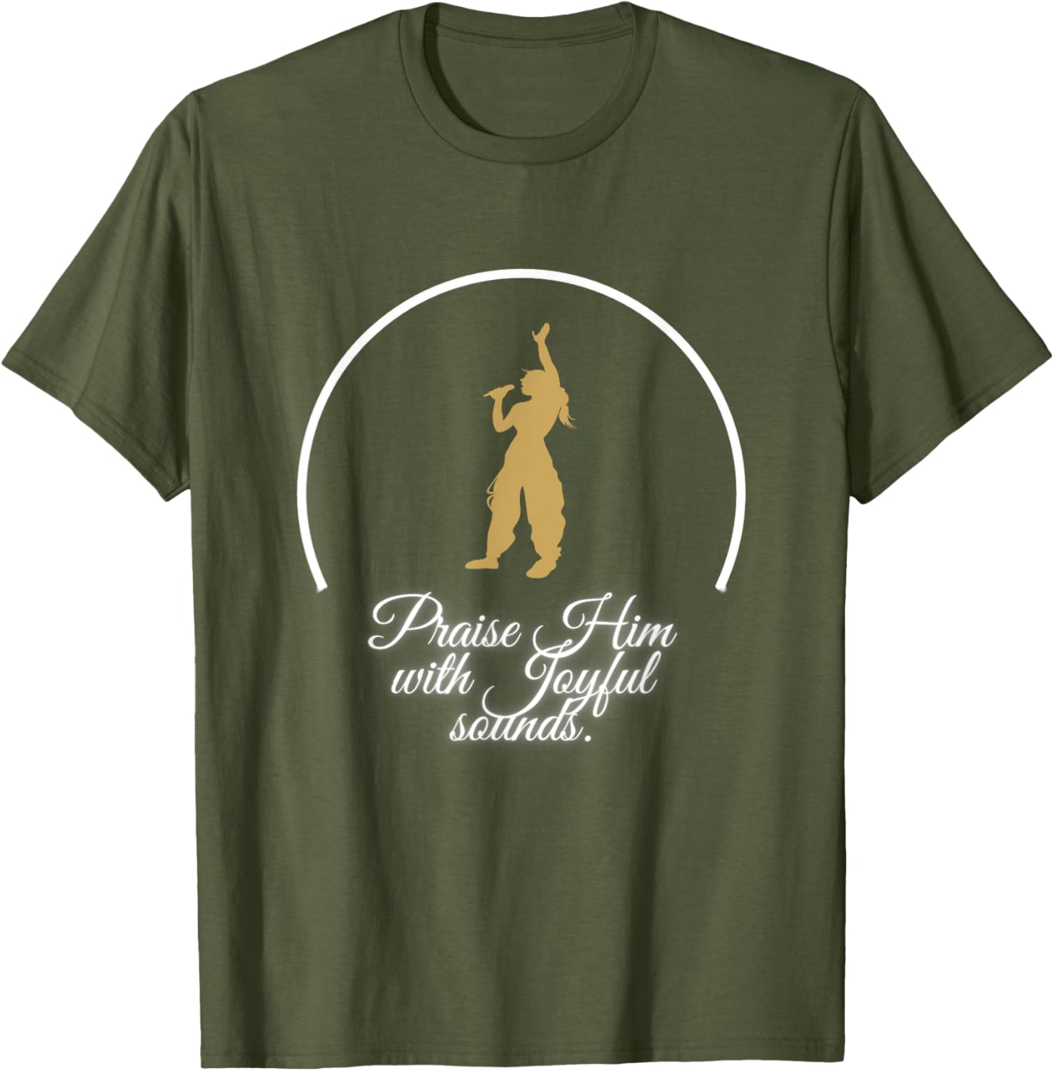 Praise Him With Joyful Sounds Voice T-Shirt for Music Lovers and Believers - 2