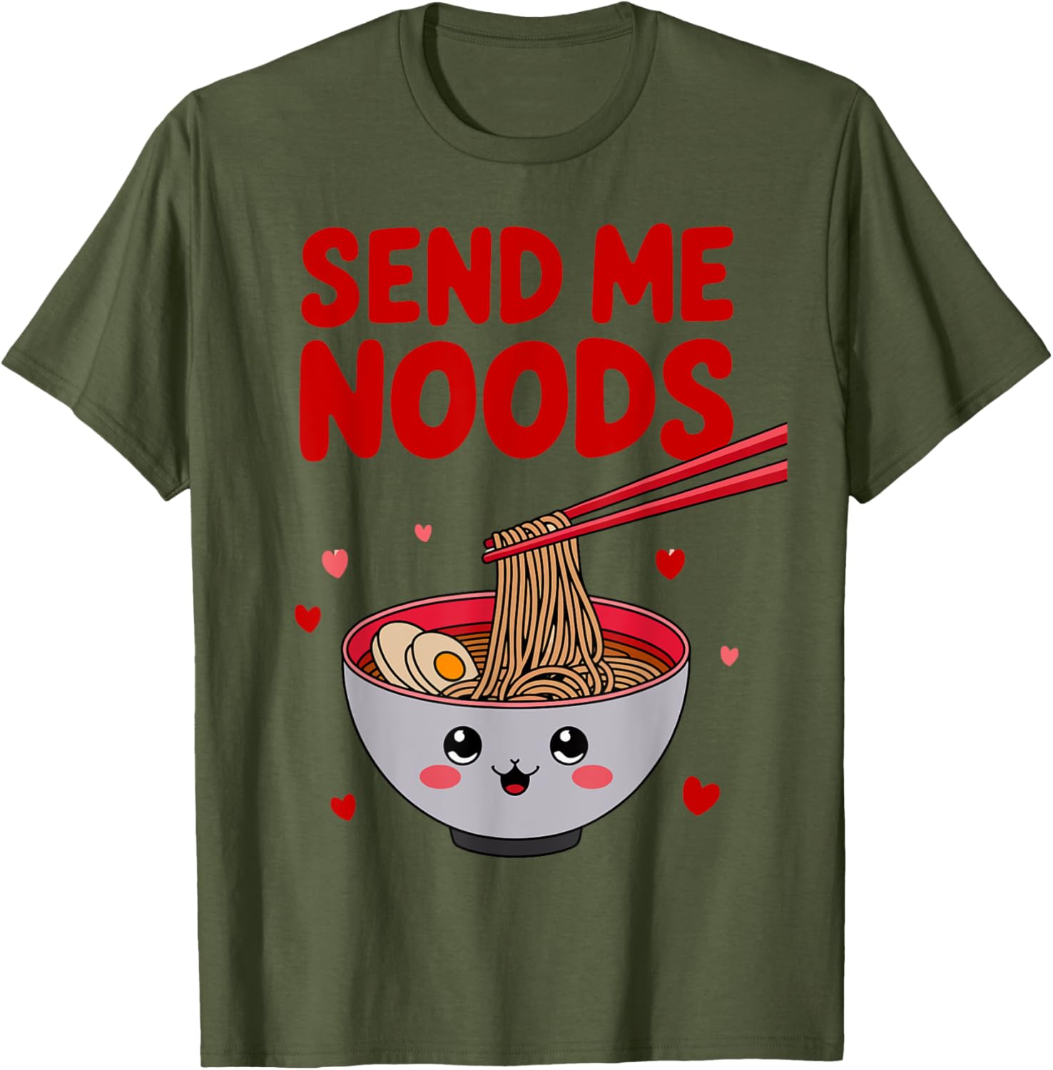 Funny Send Me Noods Valentine's Day T-Shirt for Food Lovers - 24